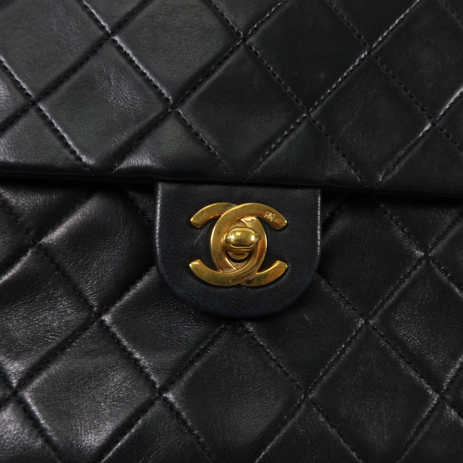 CHANEL 羊皮皮革Vintage Flap Bag鏈帶肩背袋