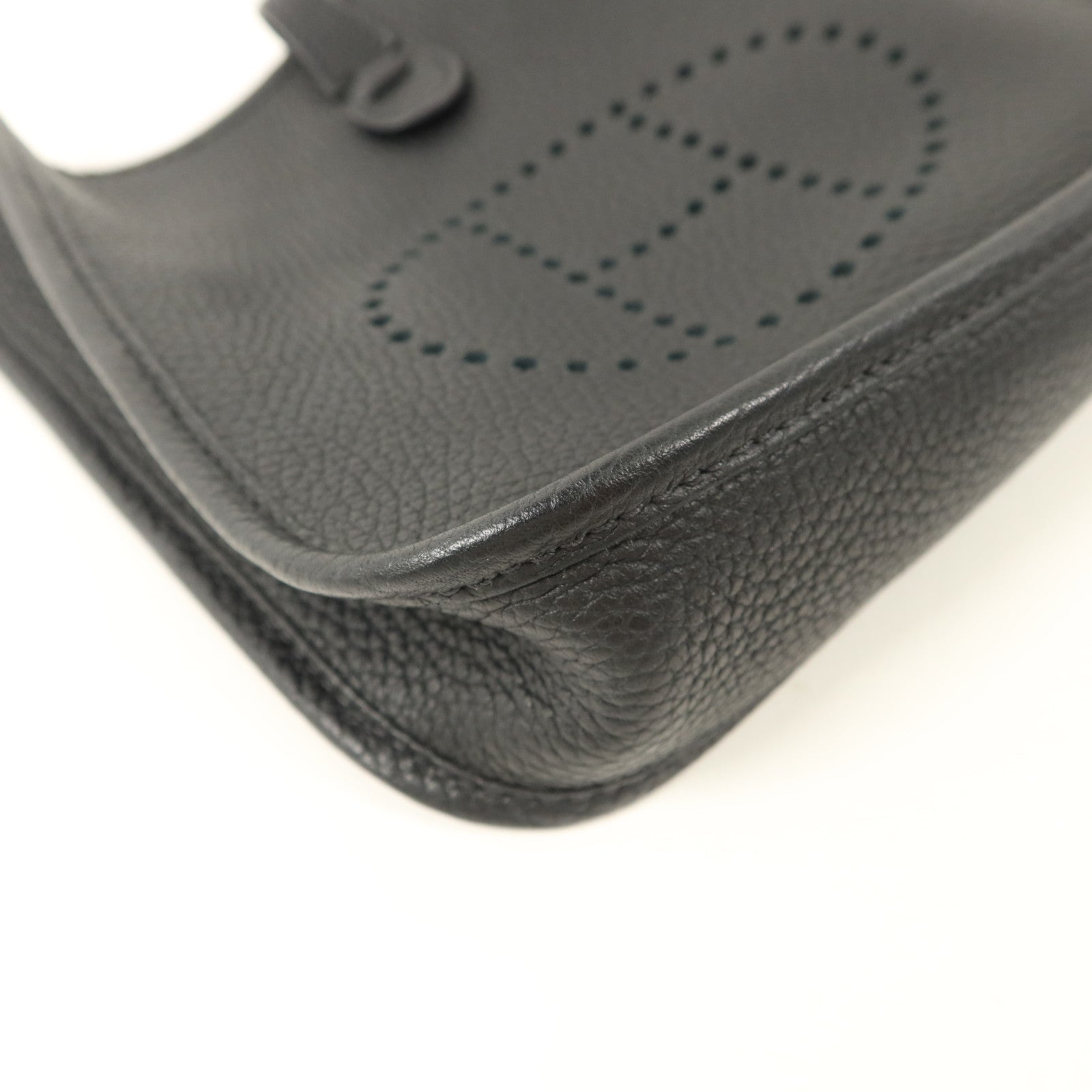 HERMES Clemence皮革Evelyne TPM肩背袋Noir