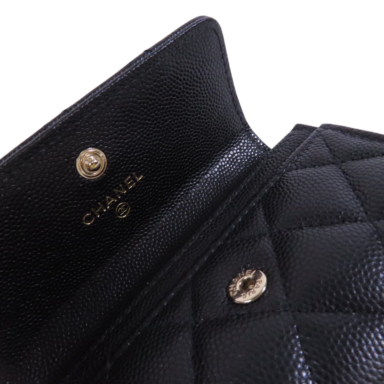 CHANEL 牛皮皮革Card Case金扣卡套