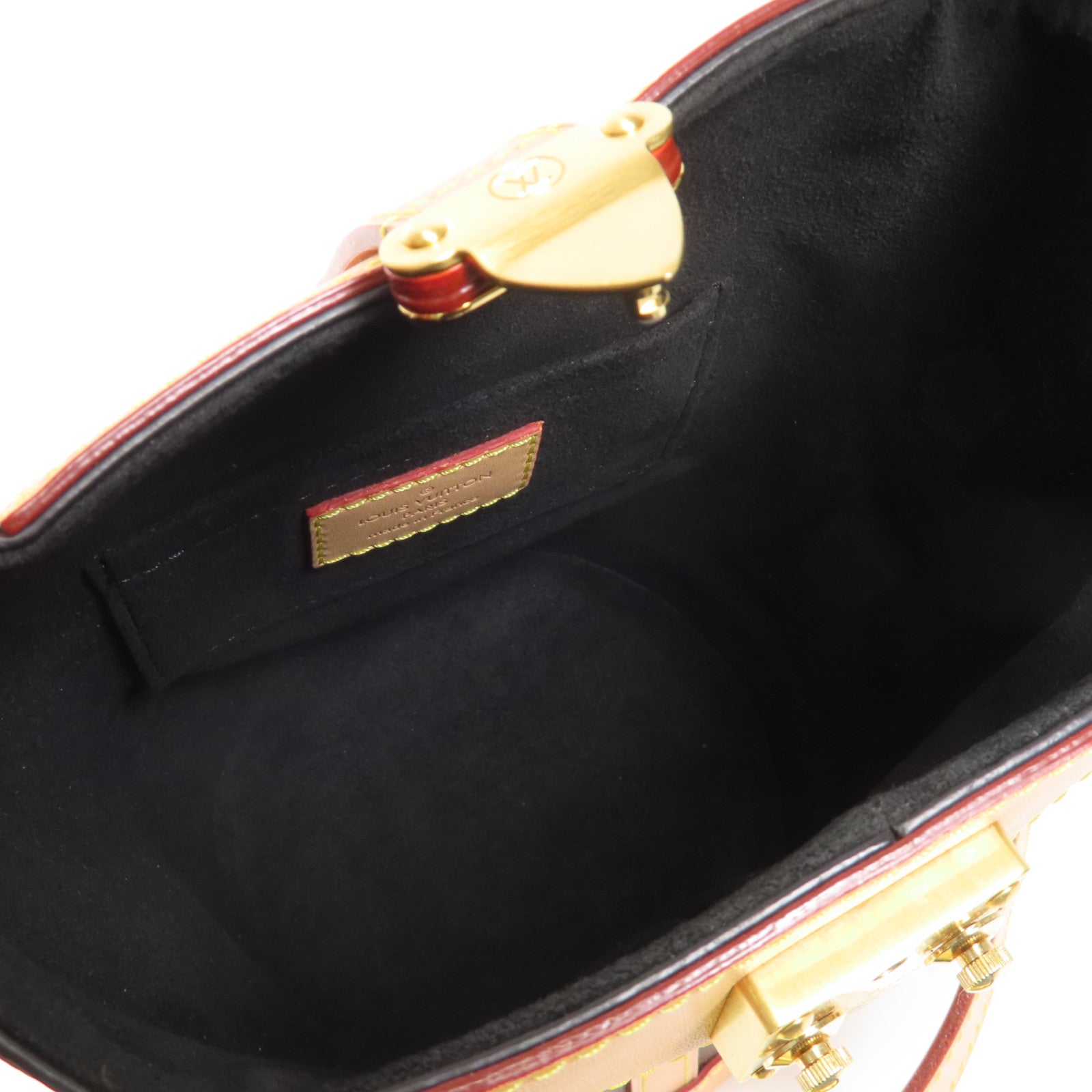 LOUIS VUITTON Monogram Duffle金扣手挽肩背兩用袋棕色