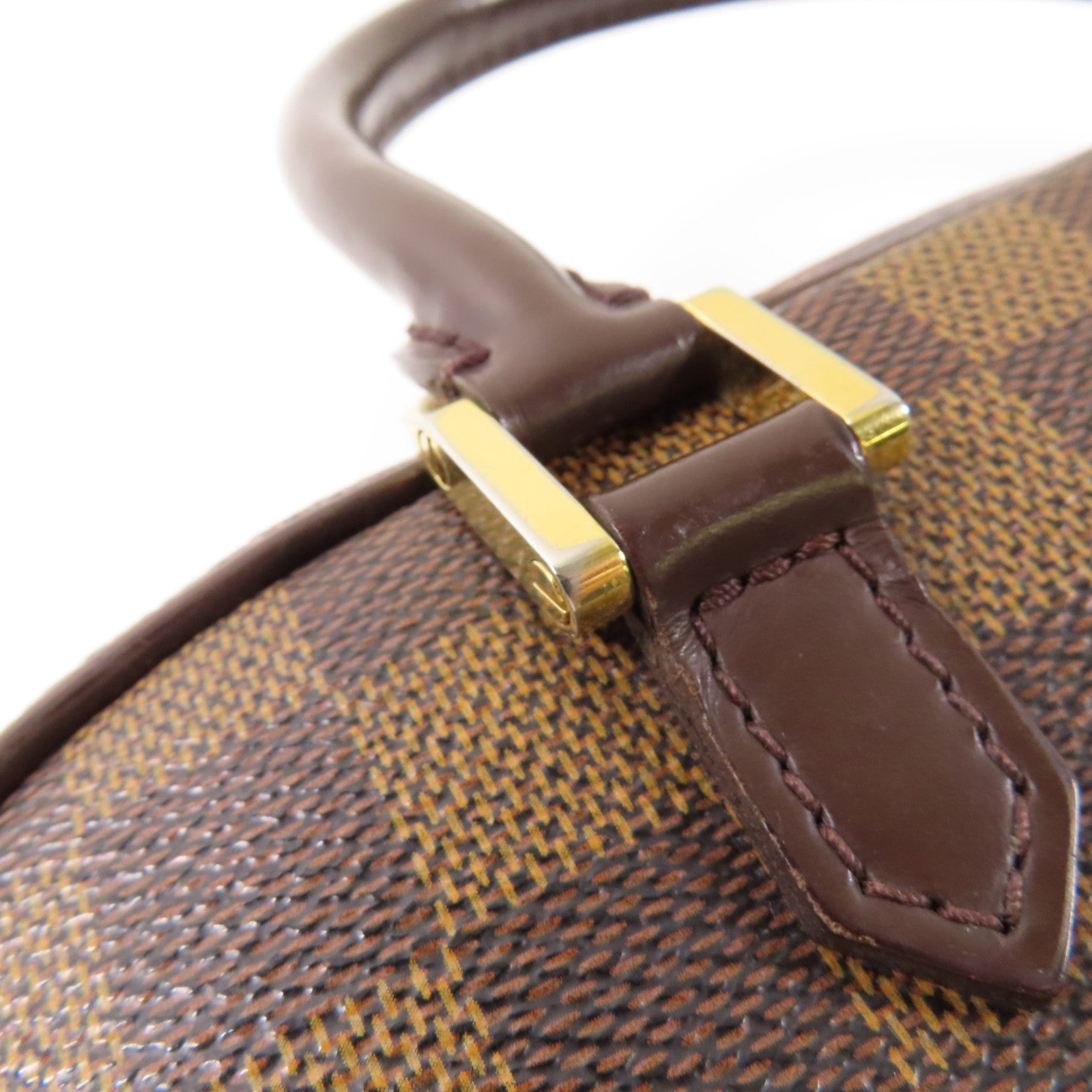 LOUIS VUITTON Damier Sarria Mini金扣手挽袋
