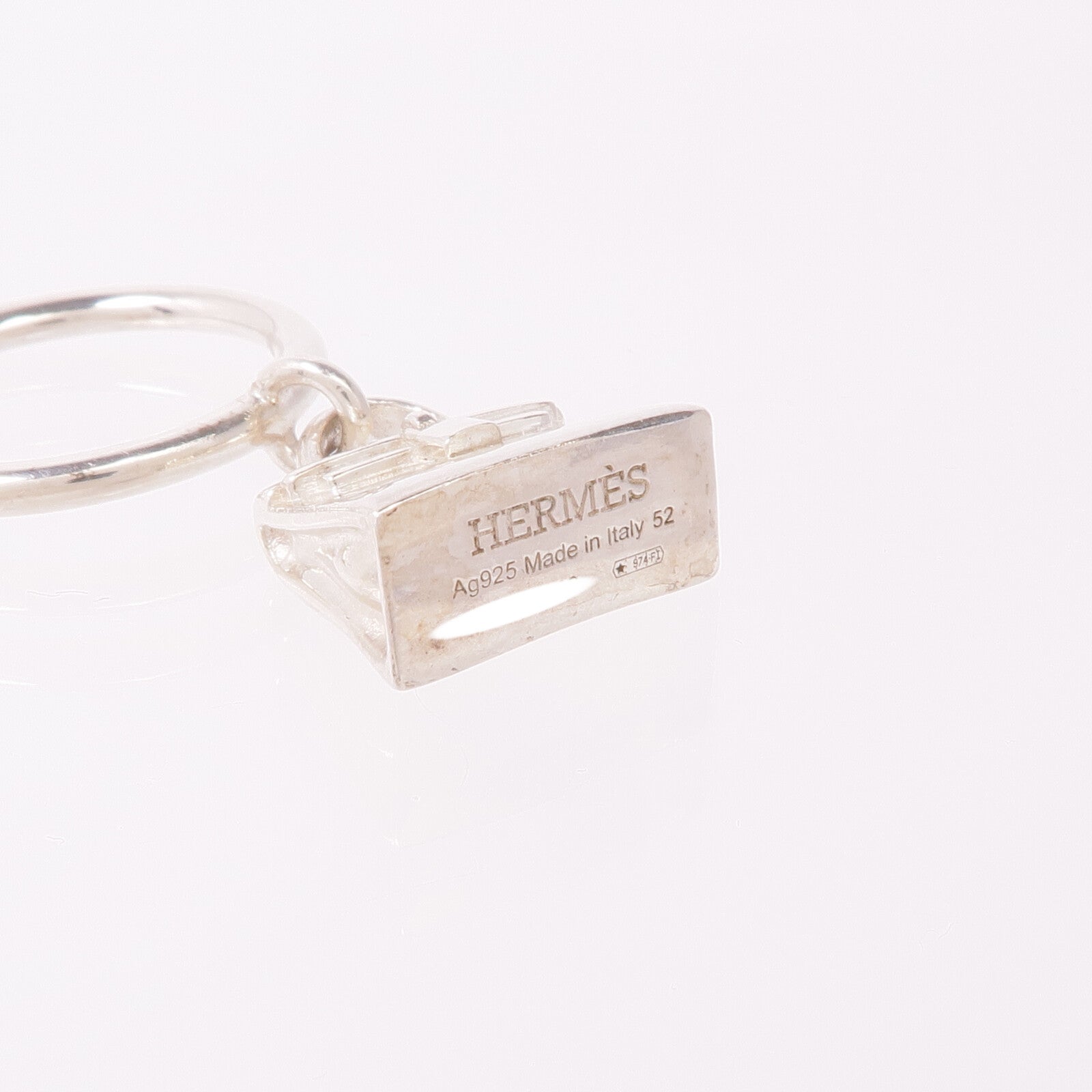 HERMES 925純銀Amulettes Kelly Ring戒指Hermes#52/US#6
