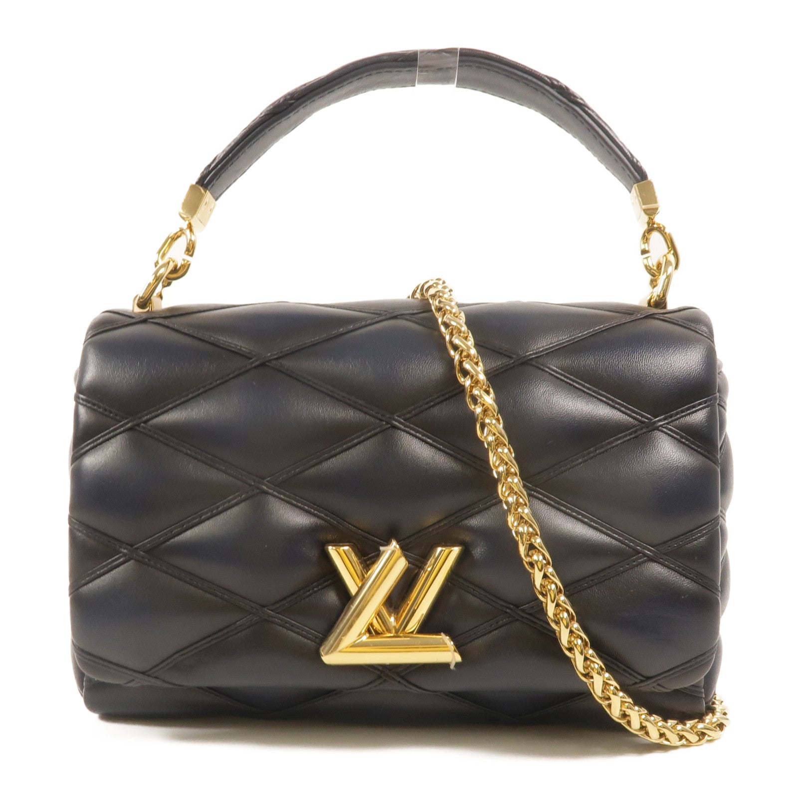 LOUIS VUITTON 羊皮皮革Go-14MM鏈帶手挽肩背兩用袋