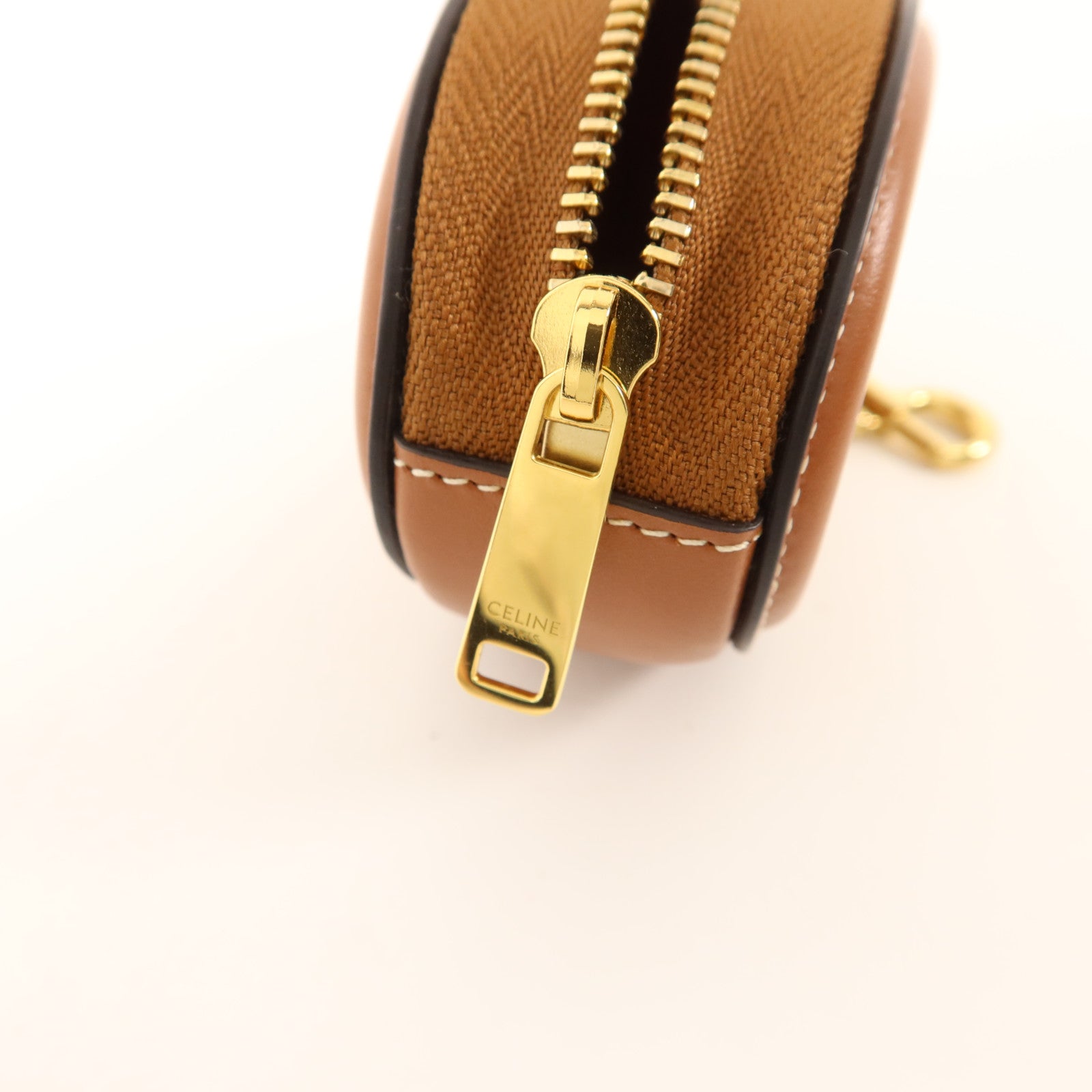 CELINE 牛皮皮革Purse with Hook金扣零錢包