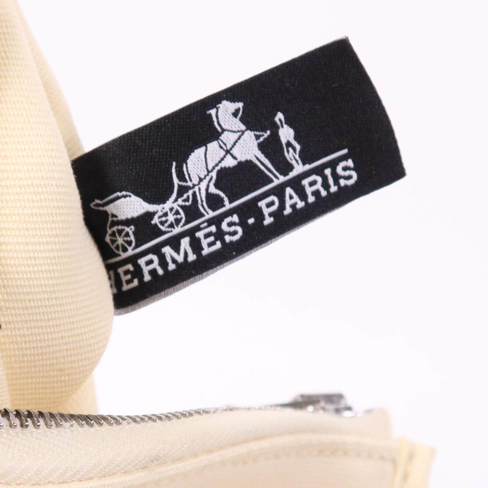 HERMES 帆布Herbag PM手挽肩背兩用袋Gold/Vanille