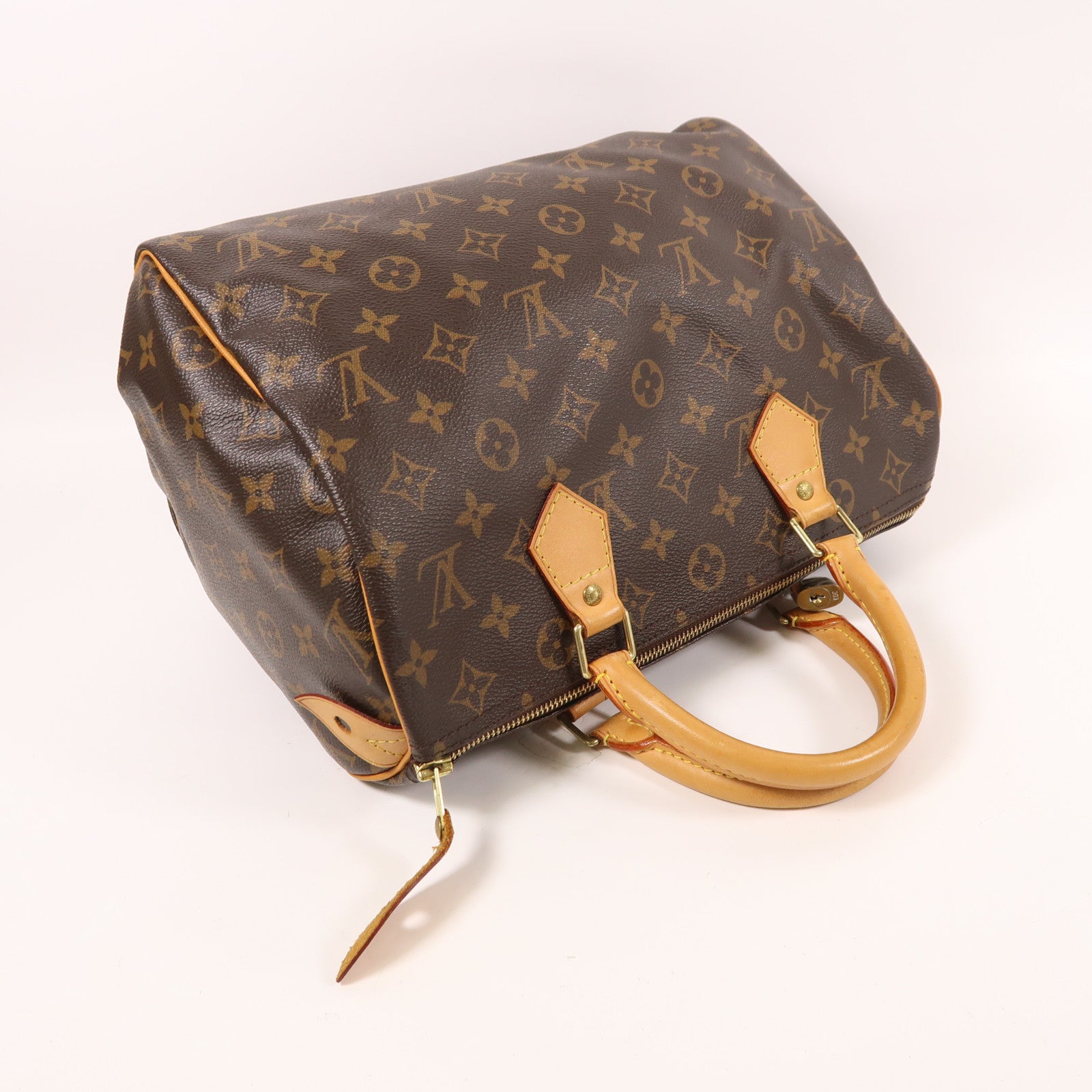 LOUIS VUITTON Monogram Speedy 30金扣手挽袋