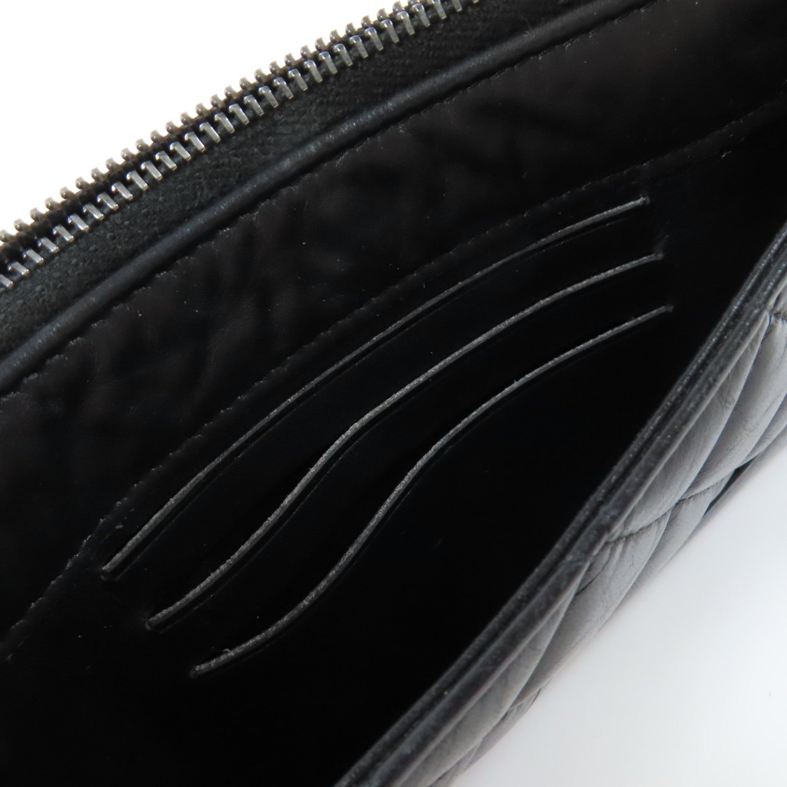 CHANEL【激減優惠】 牛皮皮革Long Wallet金扣長錢包