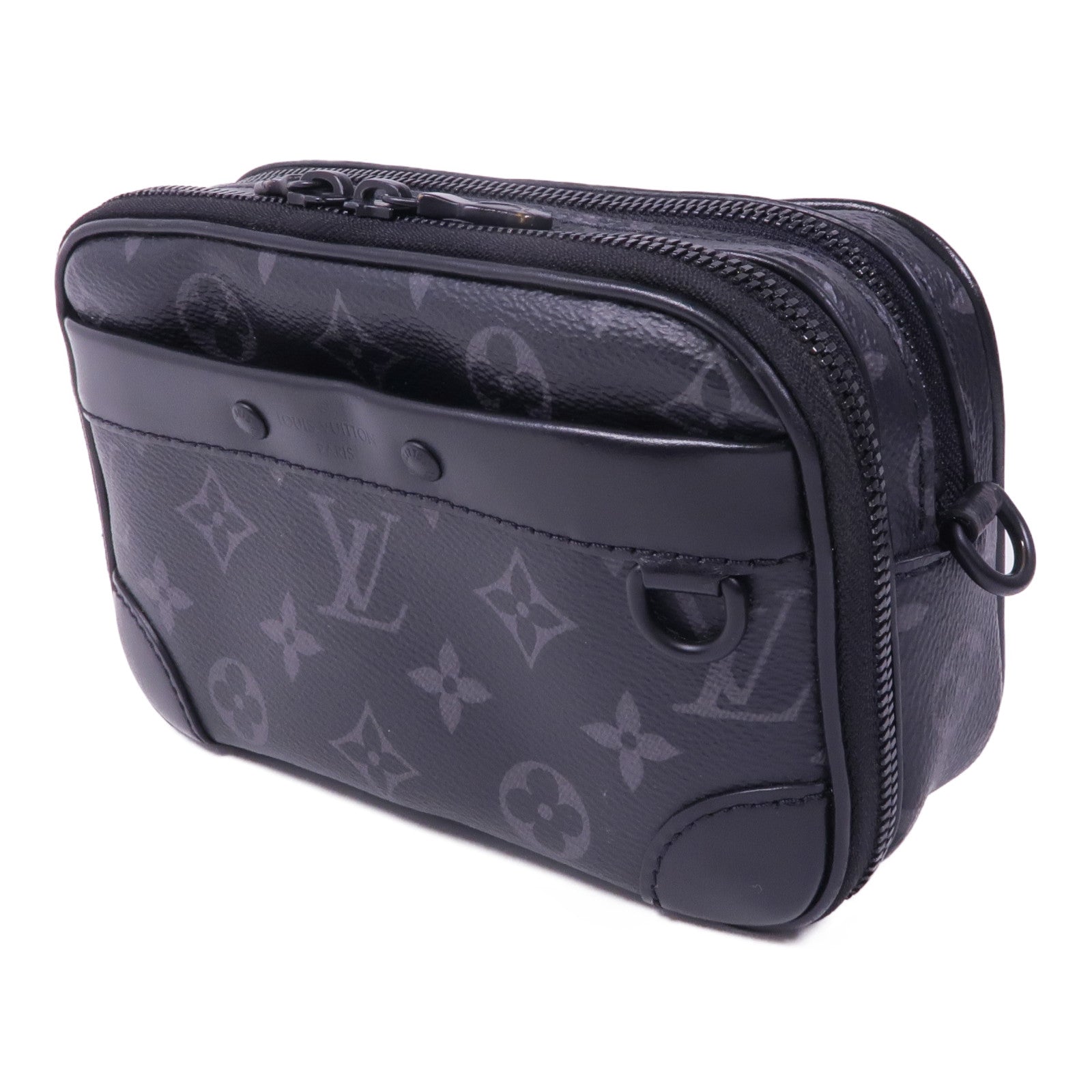 LOUIS VUITTON Monogram Eclipse Alpha Messenger肩背袋