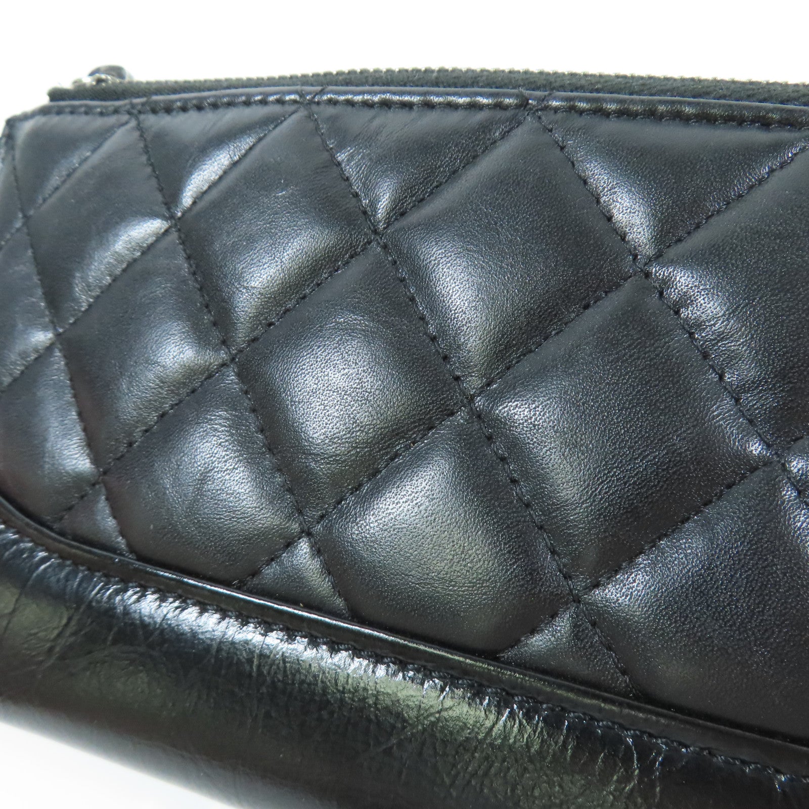 CHANEL【激減優惠】 牛皮皮革Long Wallet金扣長錢包