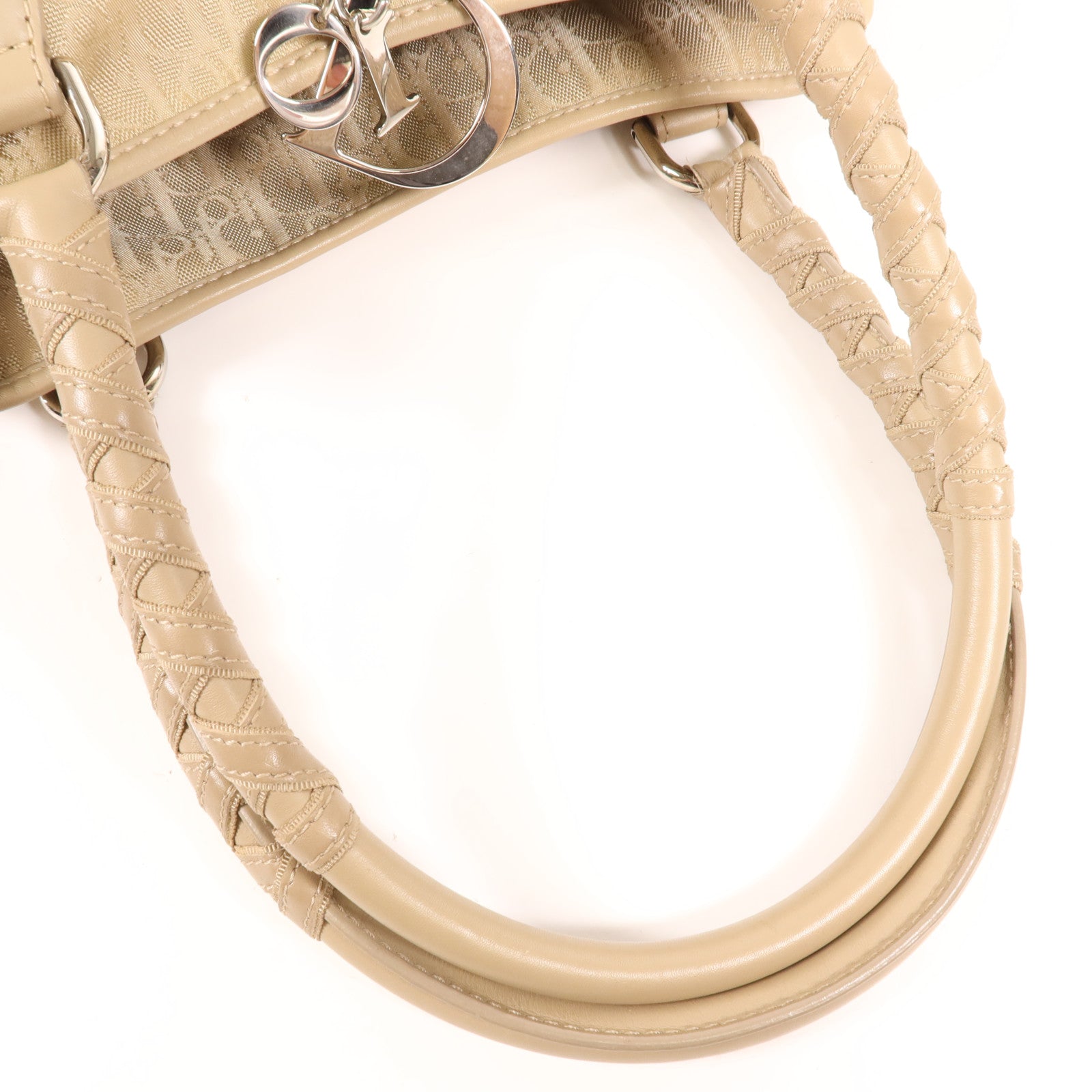 Dior 帆布Shoulder Bag銀扣肩背袋