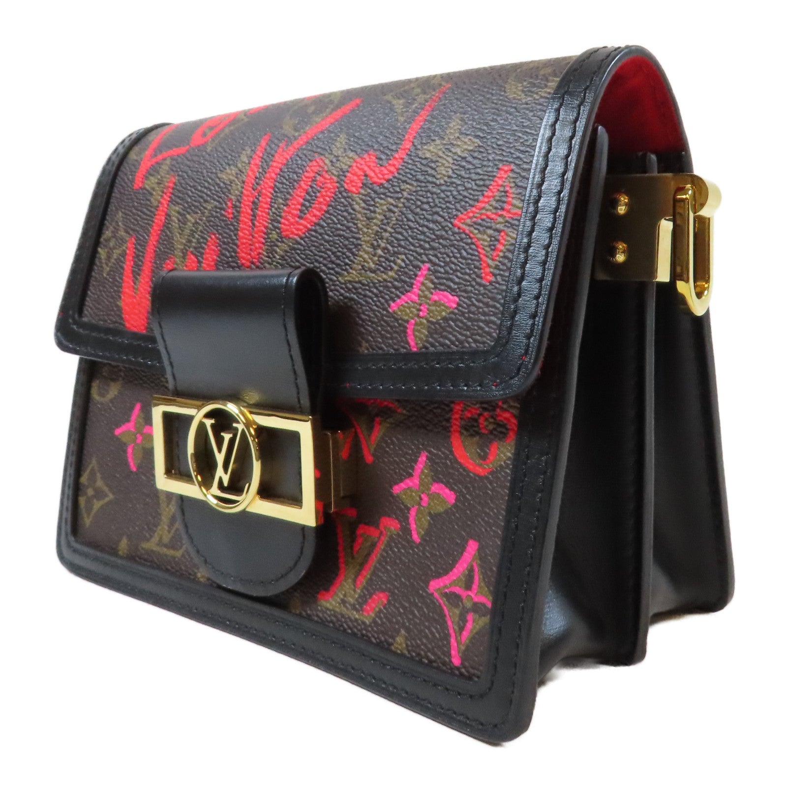 LOUIS VUITTON 【激減優惠】Monogram Fall In Love Dauphine金扣肩背袋黑色