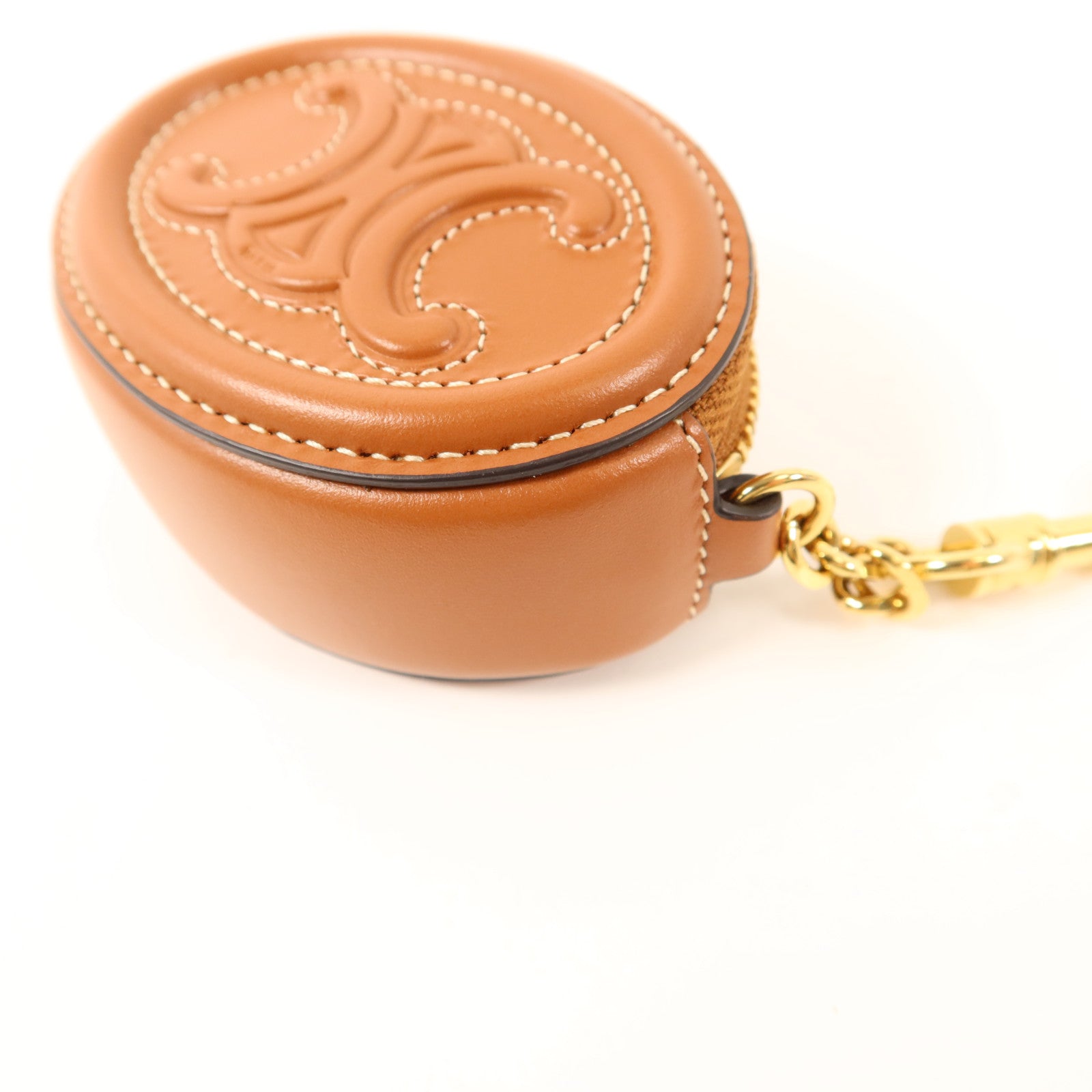 CELINE 牛皮皮革Purse with Hook金扣零錢包