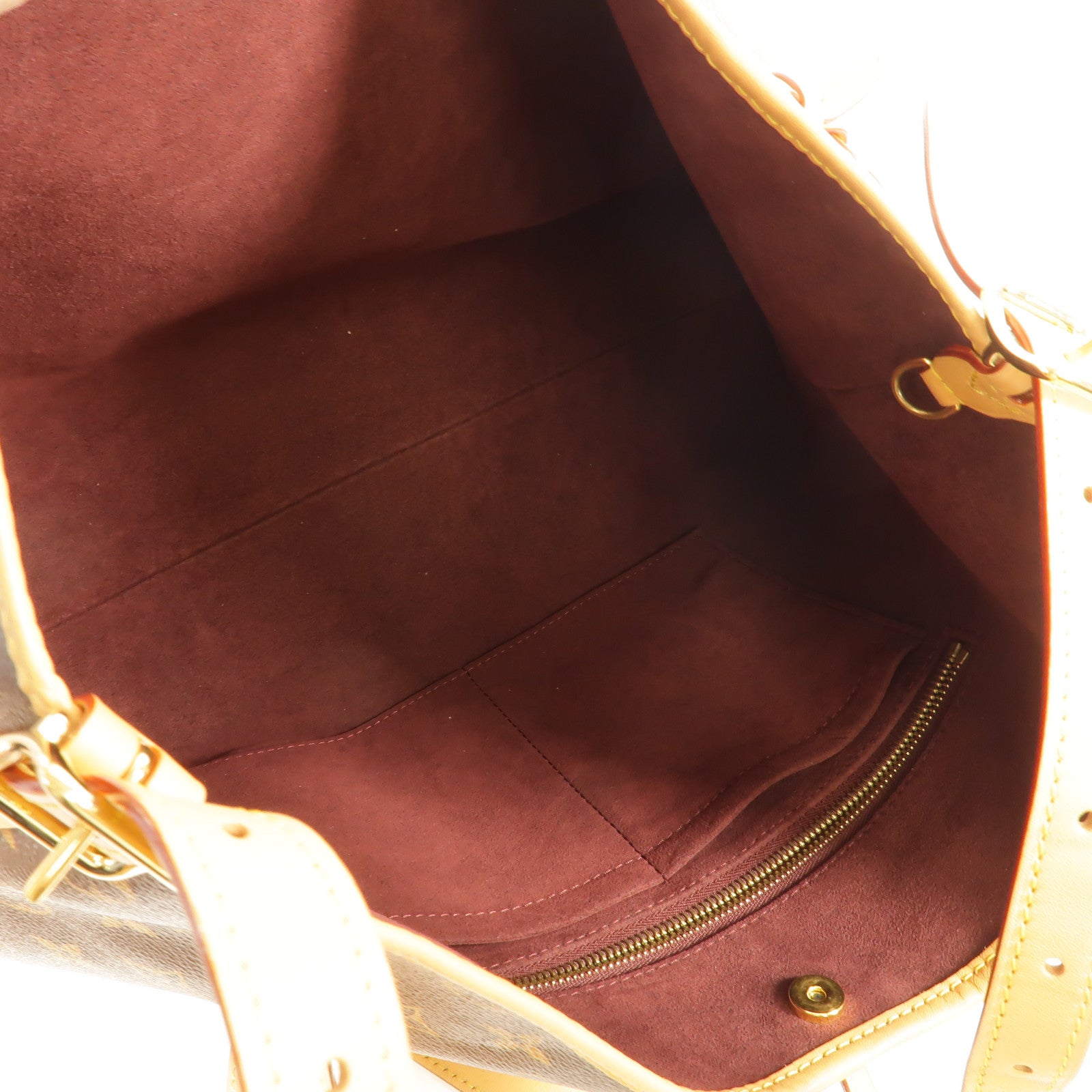 LOUIS VUITTON Monogram Carry All MM金扣肩背袋