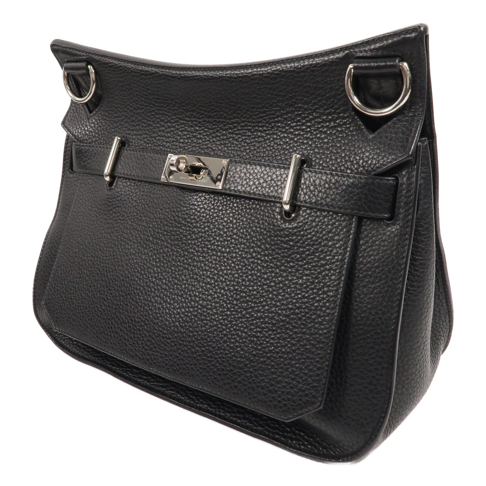 HERMES Clemence皮革Jypsiere 31肩背袋Noir