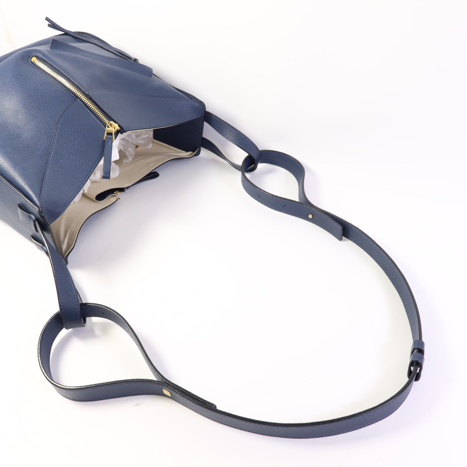 LOEWE 牛皮皮革Compact Hammock金扣手挽肩背兩用袋