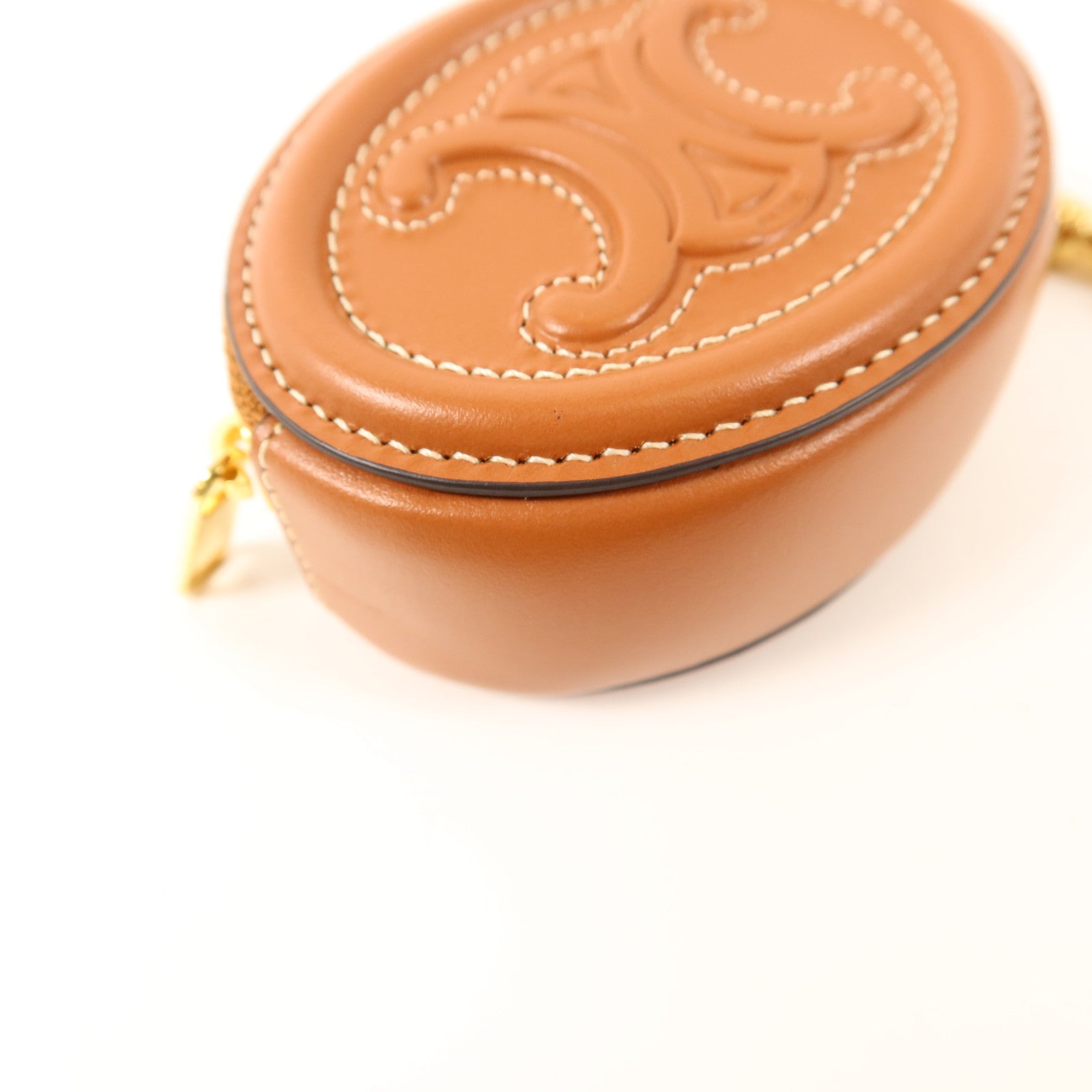 CELINE 牛皮皮革Purse with Hook金扣零錢包