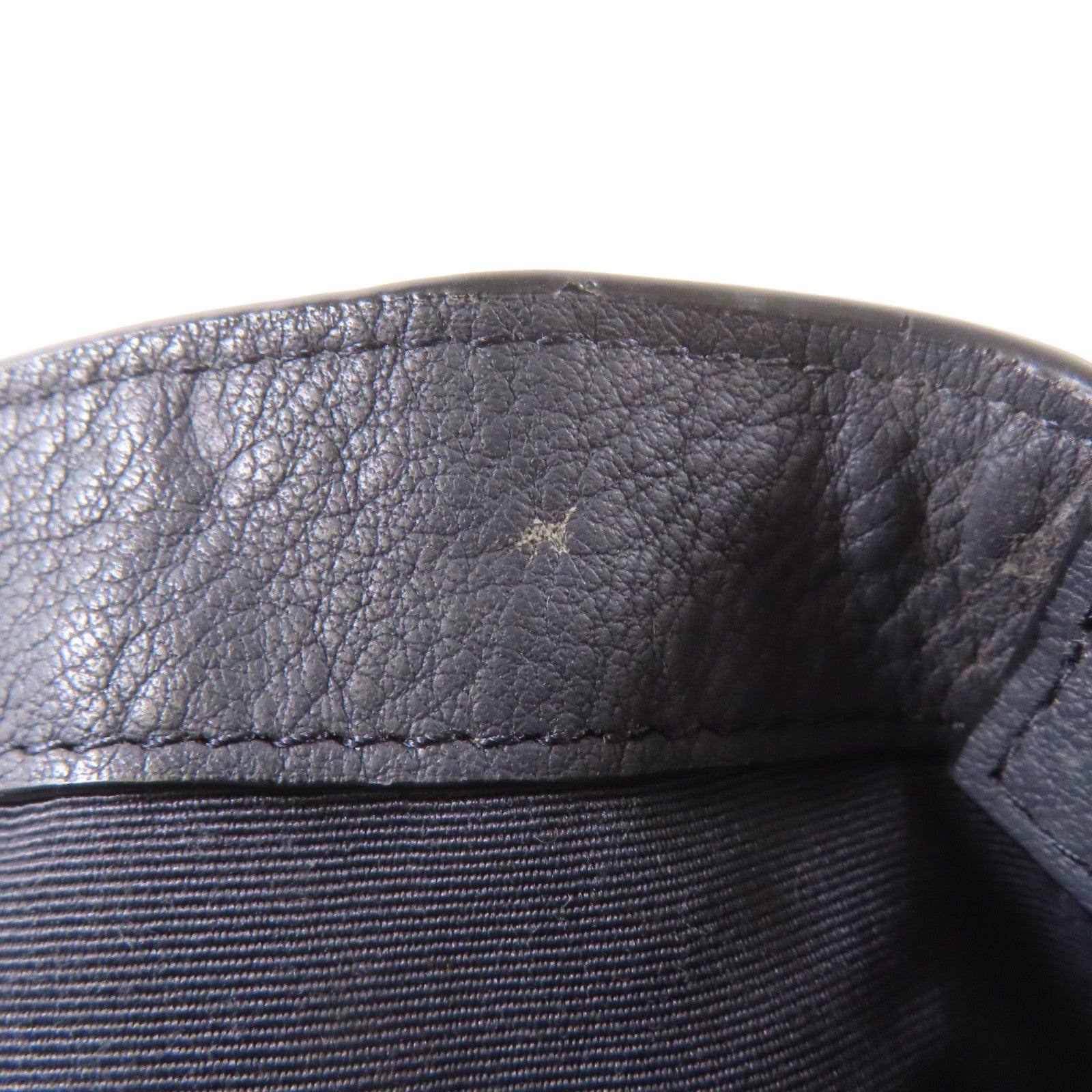 COACH 牛皮皮革Shoulder Bag金扣肩背袋深藍色