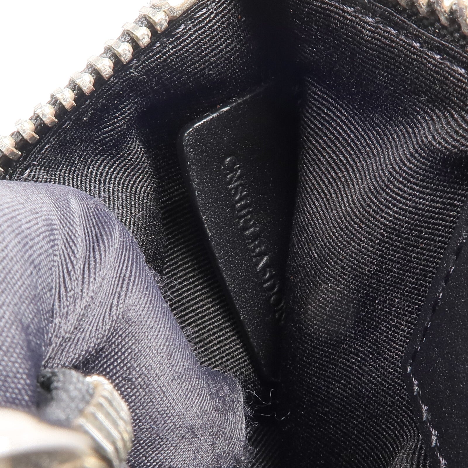 BURBERRY 塗層帆布Pouch銀扣手拿包