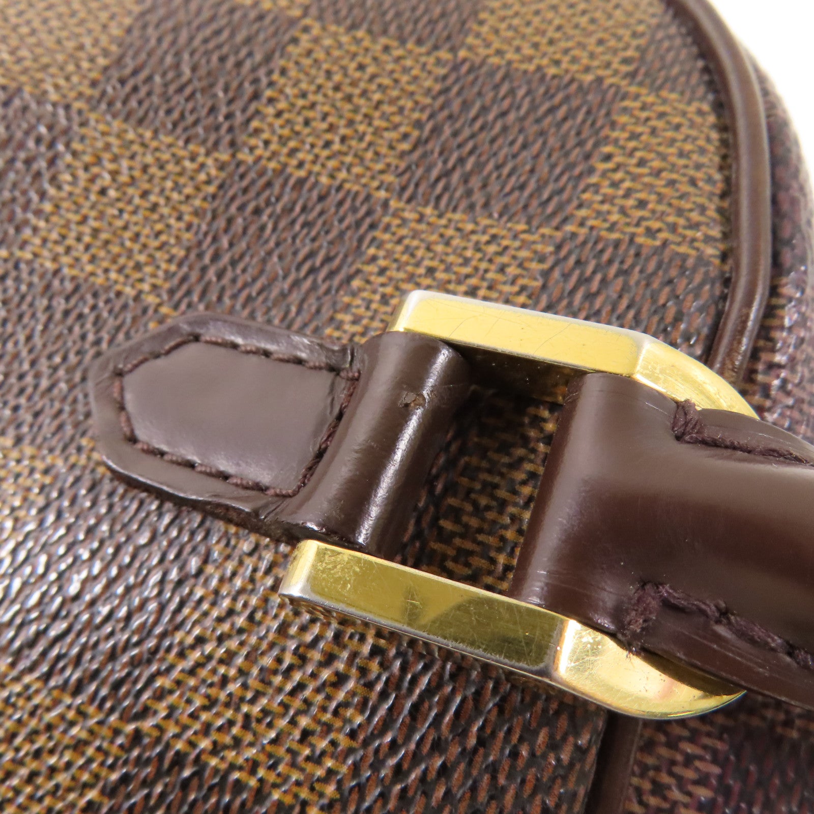 LOUIS VUITTON Damier Sarria Mini金扣手挽袋