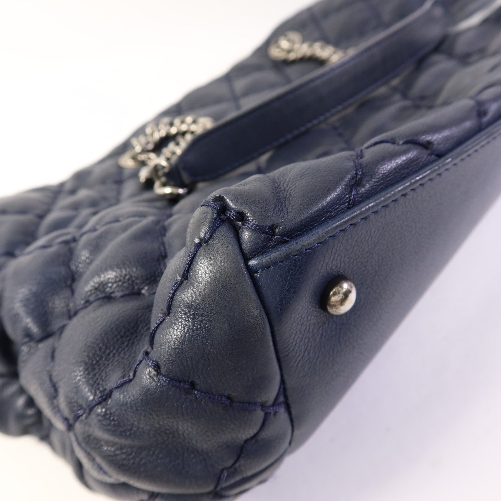 CHANEL 牛皮皮革Tote Bag鏈帶肩背袋