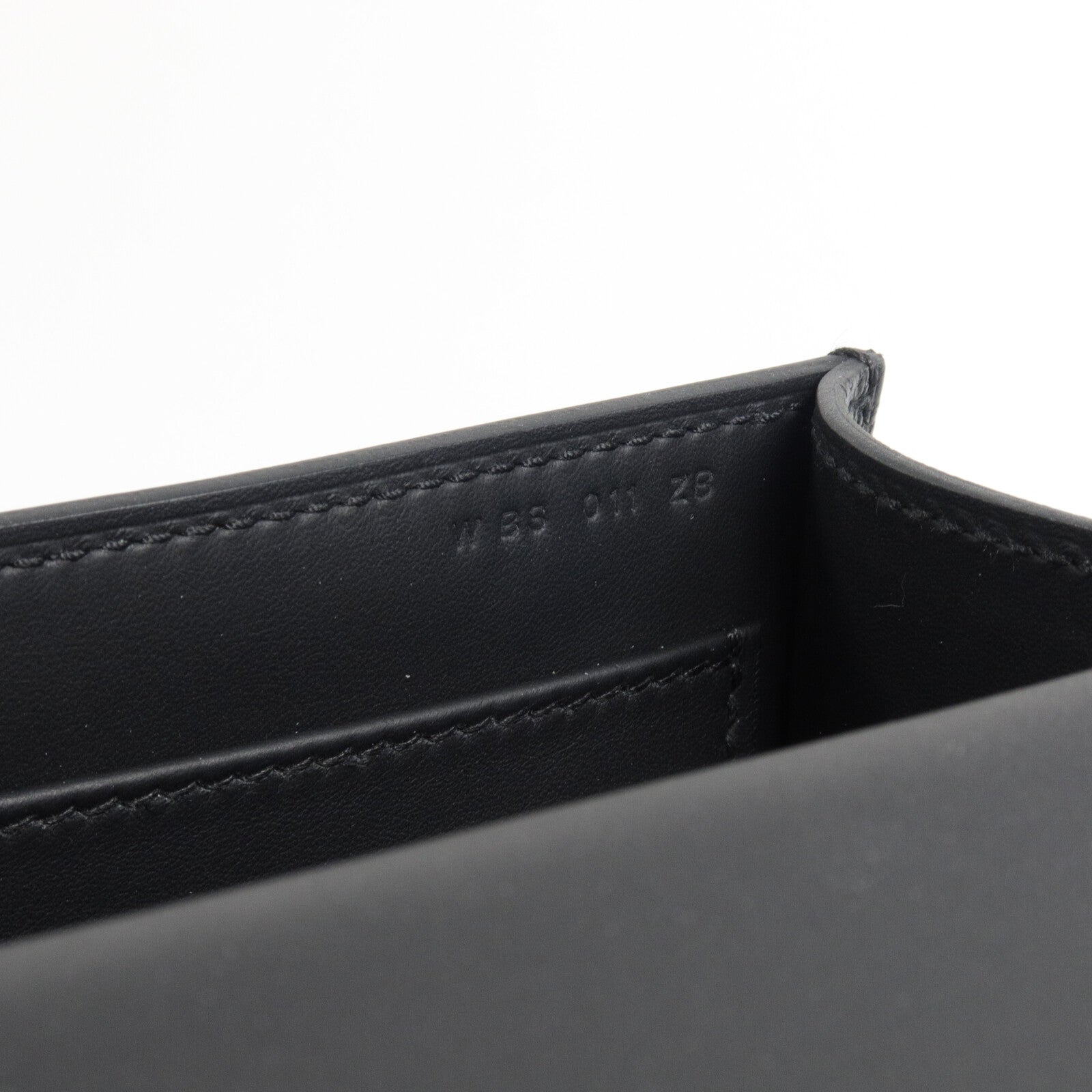 HERMES Chevre皮革Geta肩背袋Noir