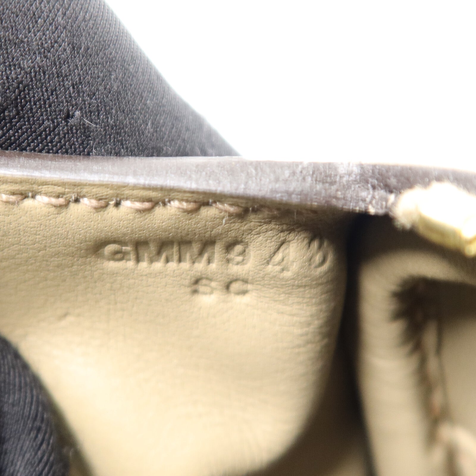 HERMES Clemence皮革Mini Lindy手挽肩背兩用袋Beige Marfa