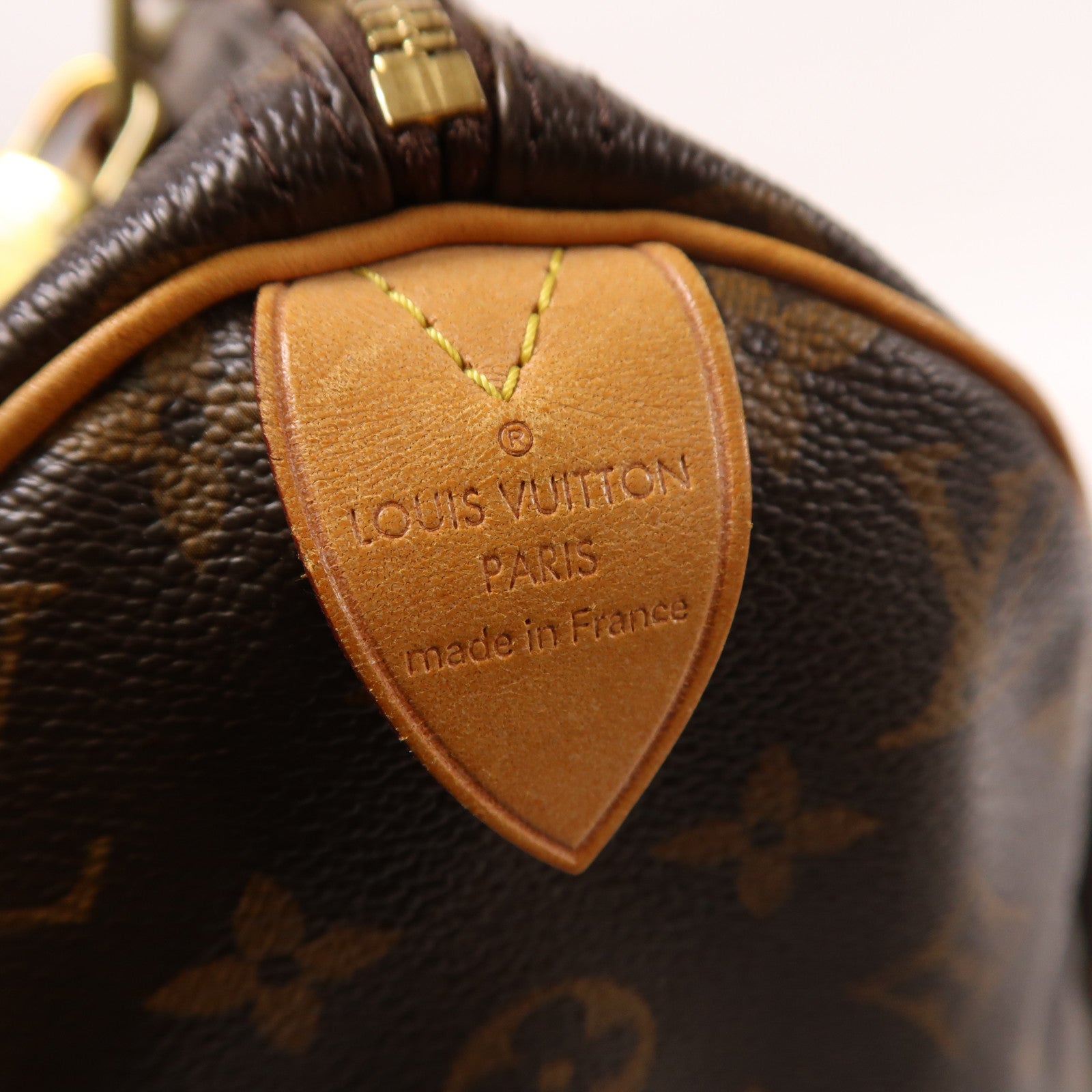 LOUIS VUITTON Monogram Speedy 30金扣手挽袋