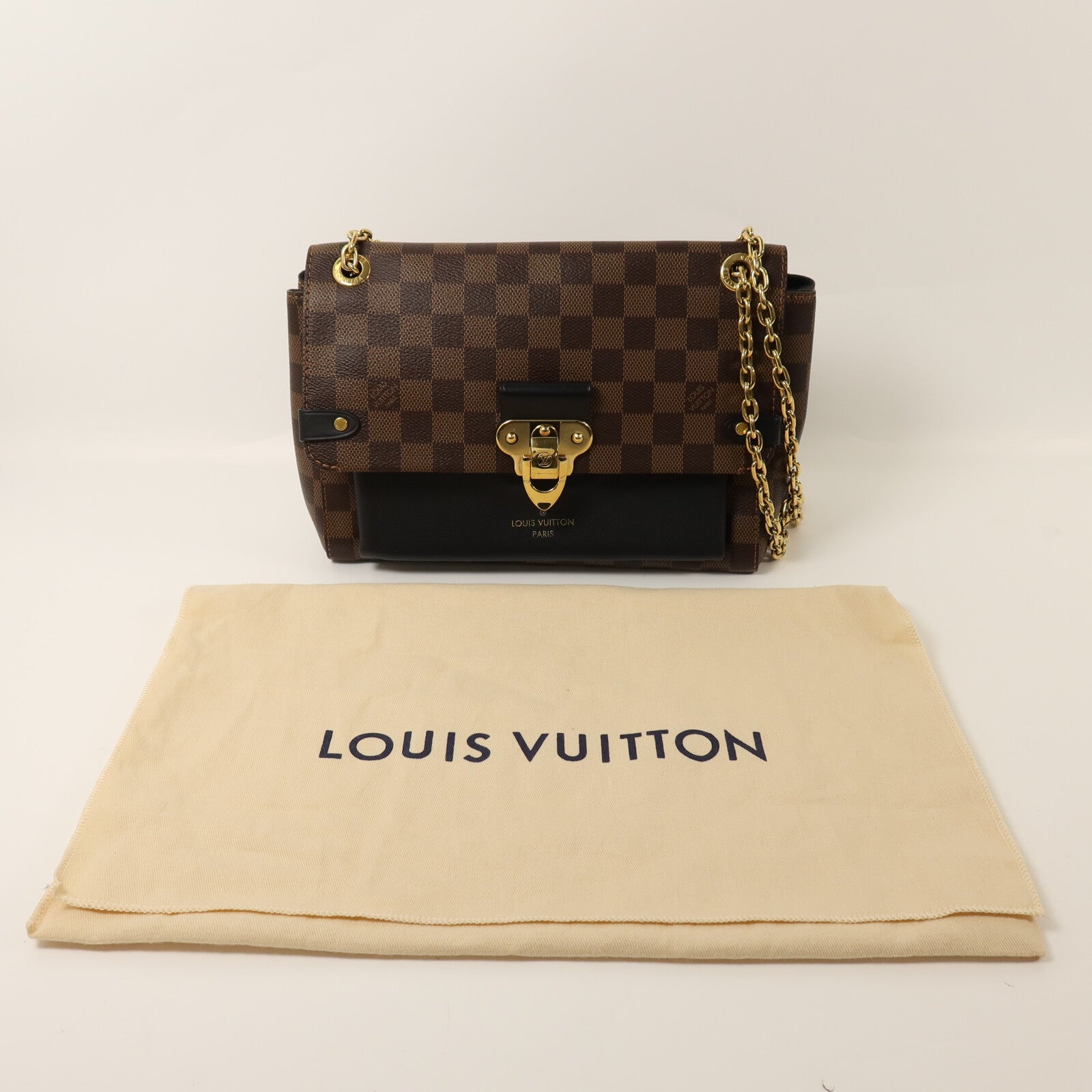 LOUIS VUITTON 【激減優惠】Damier Vavin PM金扣鏈帶肩背袋