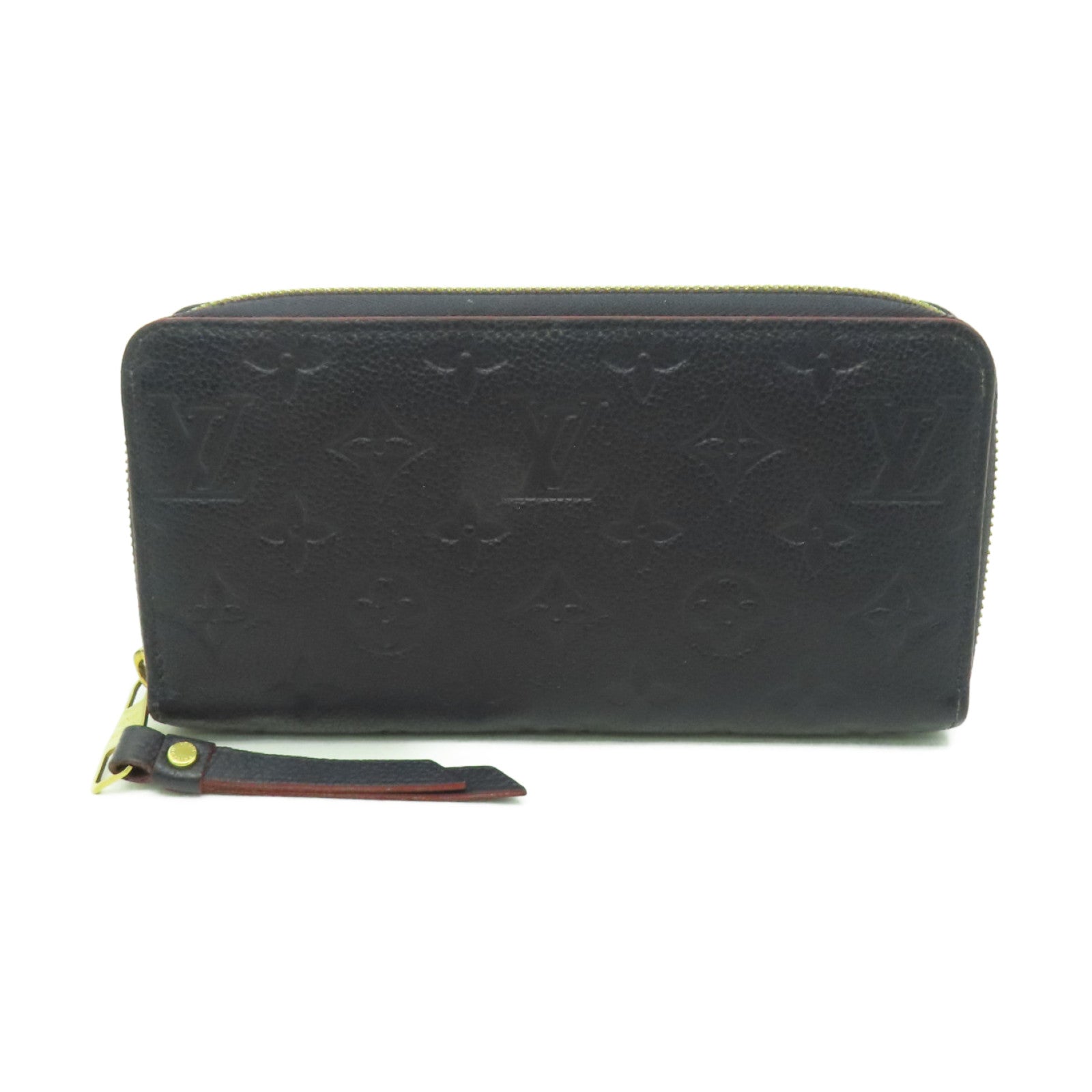 LOUIS VUITTON 【激減優惠】Monogram Empreinte Zipper Long Wallet金扣長錢包深藍色