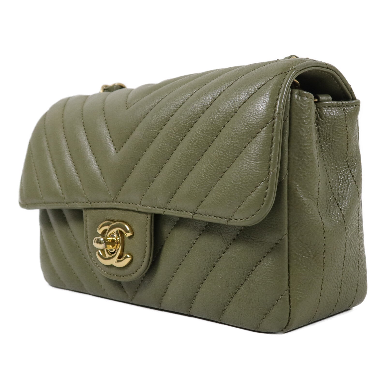 CHANEL 牛皮皮革Mini Classic 20鏈帶肩背袋