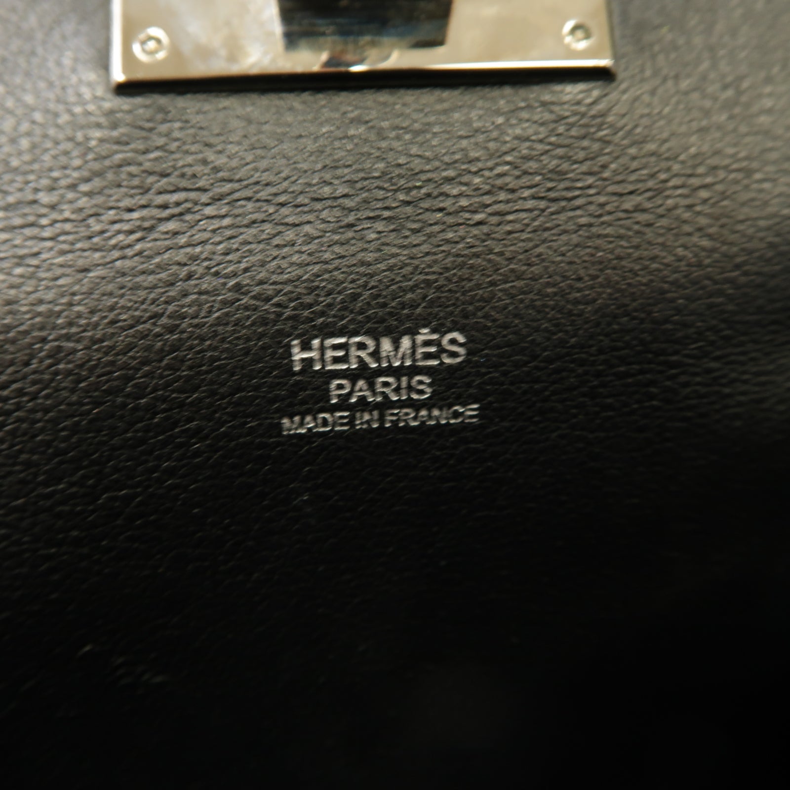 HERMES Swift皮革Toolbox 20銀扣手挽肩背兩用袋黑色