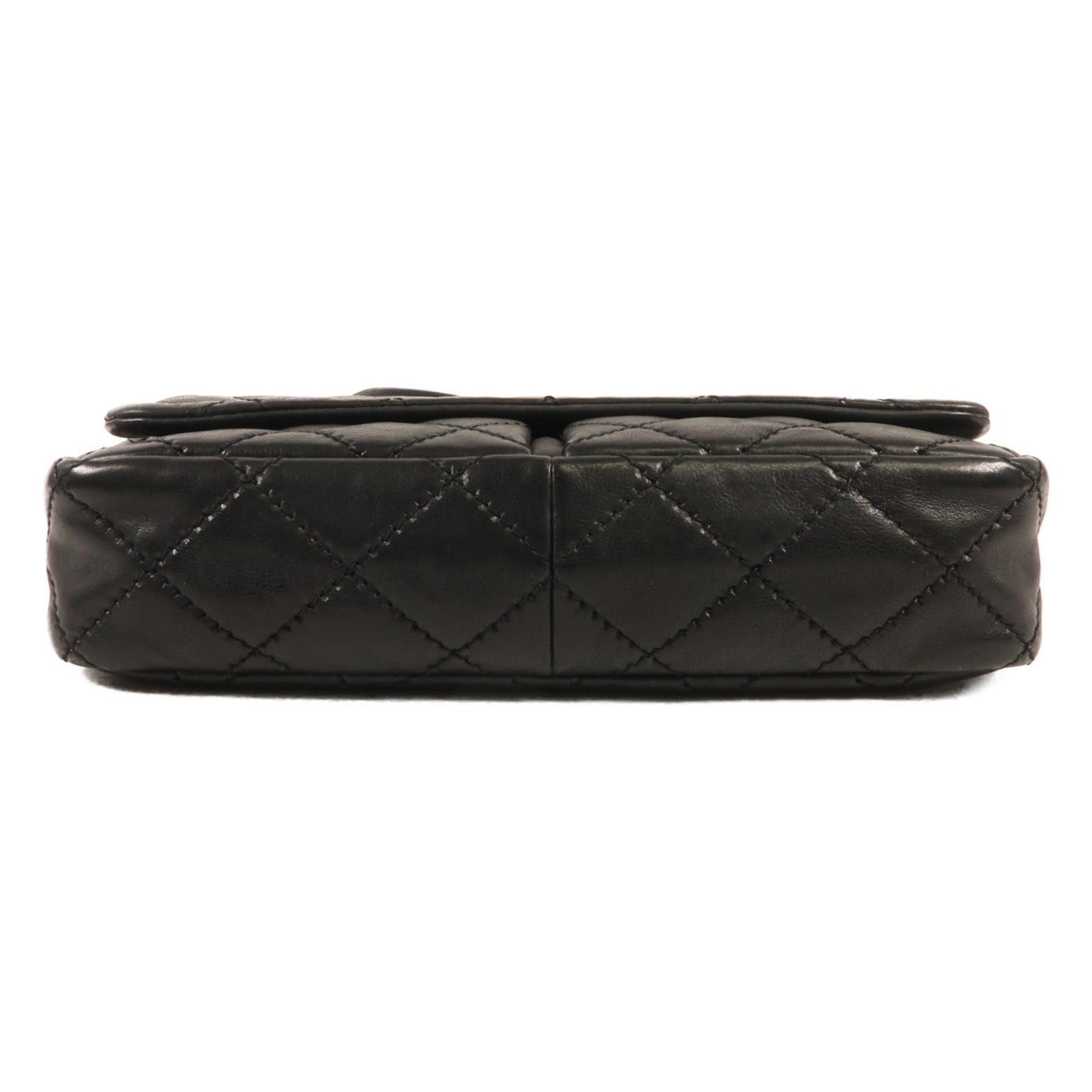 CHANEL 牛皮皮革Chain Shoulder金扣鏈帶肩背袋