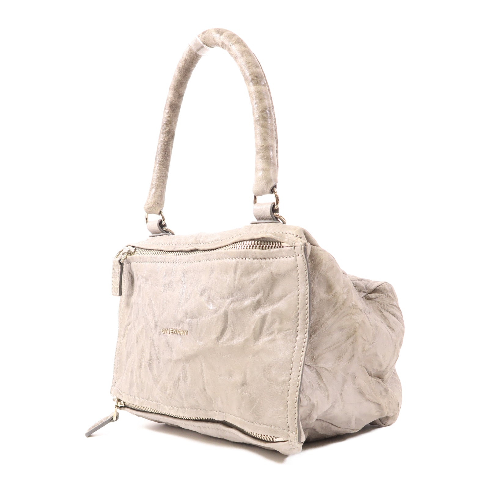 GIVENCHY 牛皮皮革Pandora銀扣肩背袋