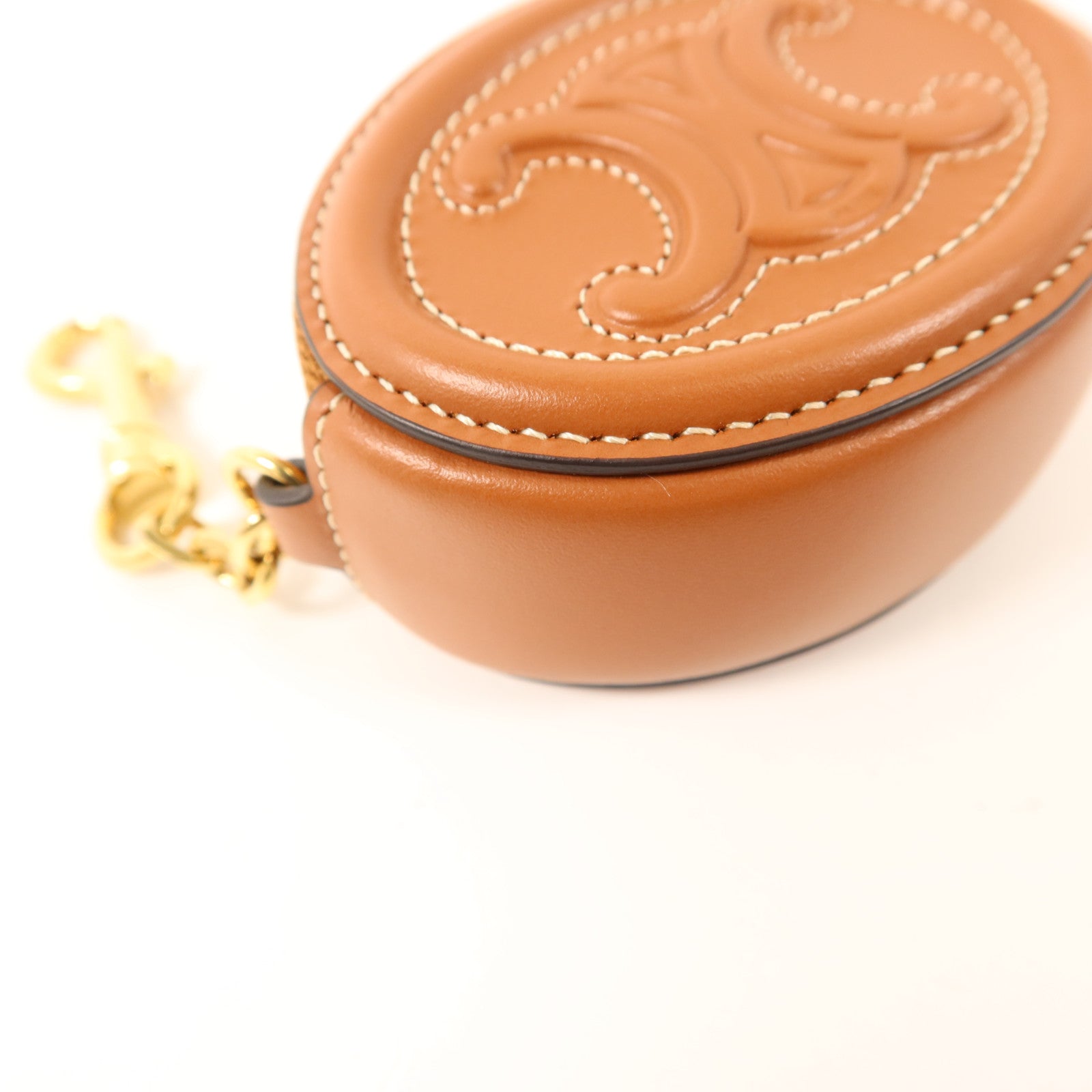 CELINE 牛皮皮革Purse with Hook金扣零錢包
