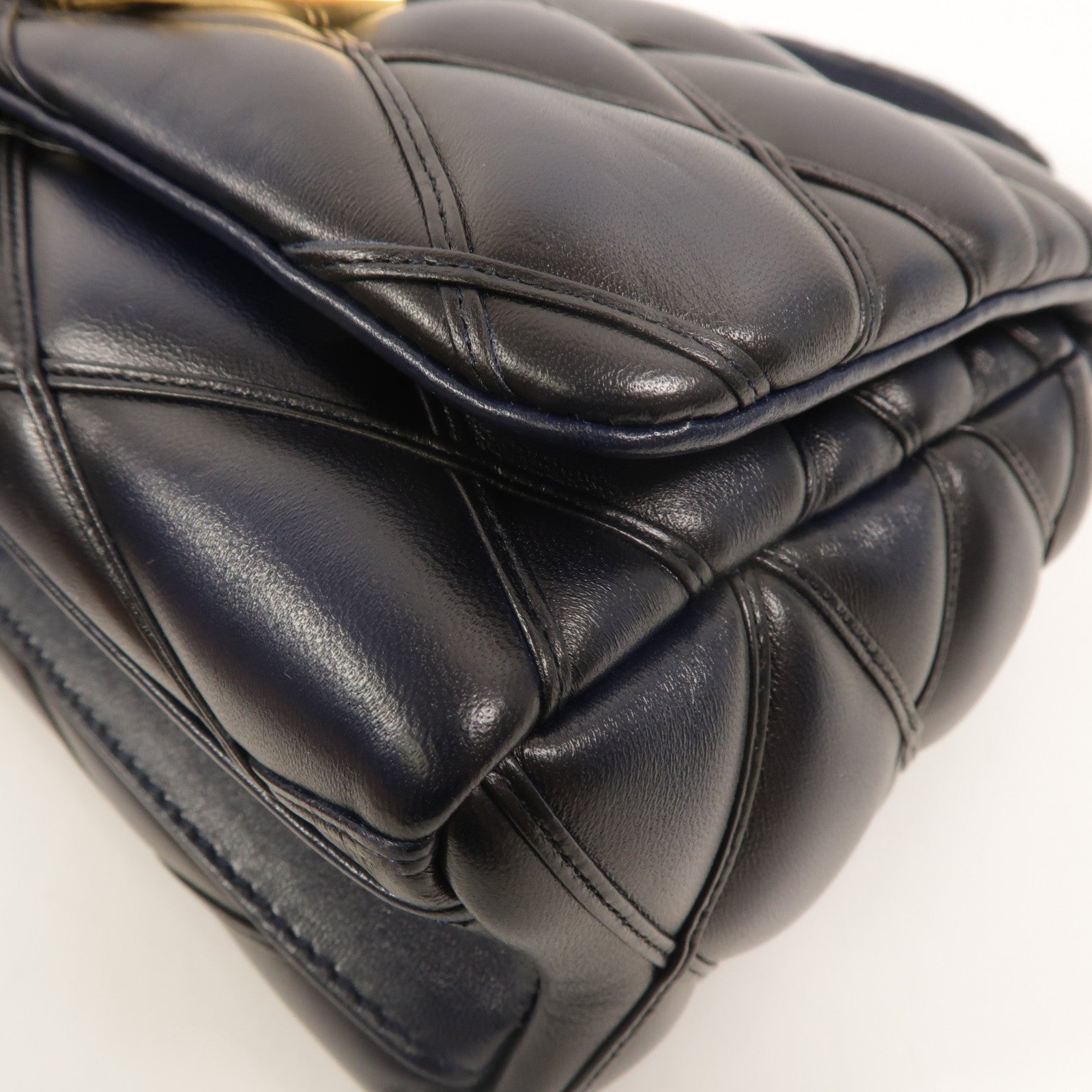 LOUIS VUITTON 羊皮皮革Go-14MM鏈帶手挽肩背兩用袋