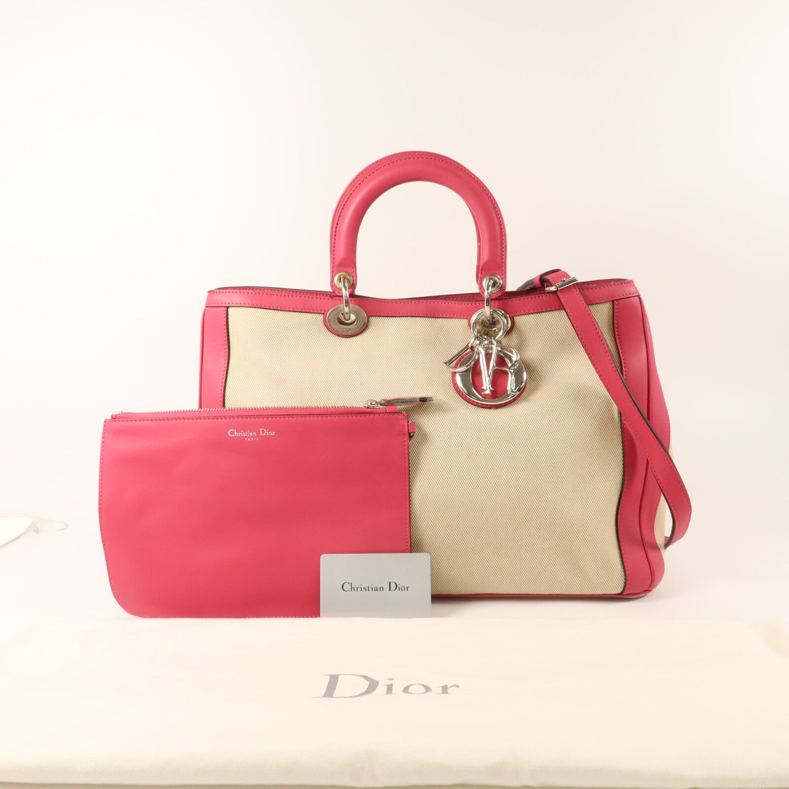 Dior 帆布Diorissimo手挽肩背兩用袋