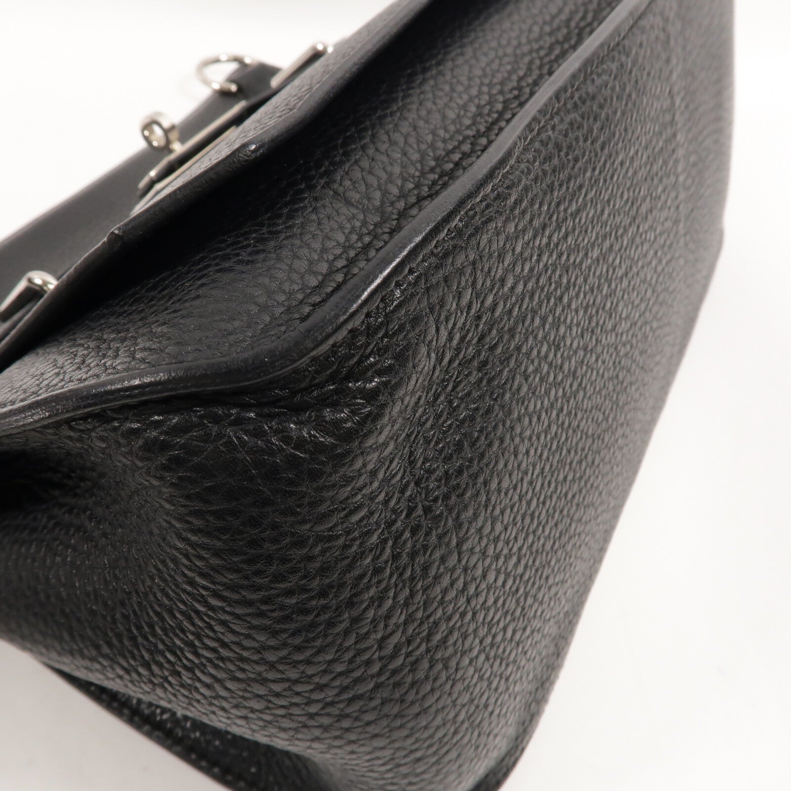 HERMES Clemence皮革Jypsiere 31肩背袋Noir