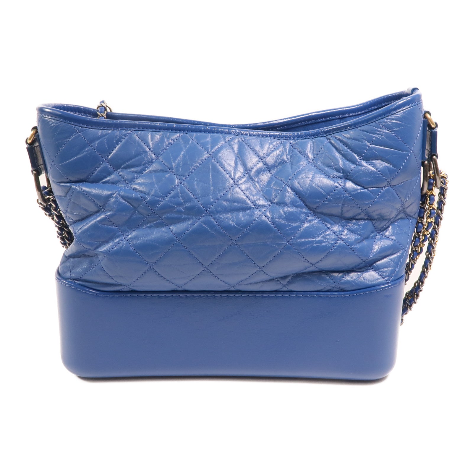 CHANEL 牛皮皮革Gabrielle Hobo Bag金扣鏈帶肩背袋