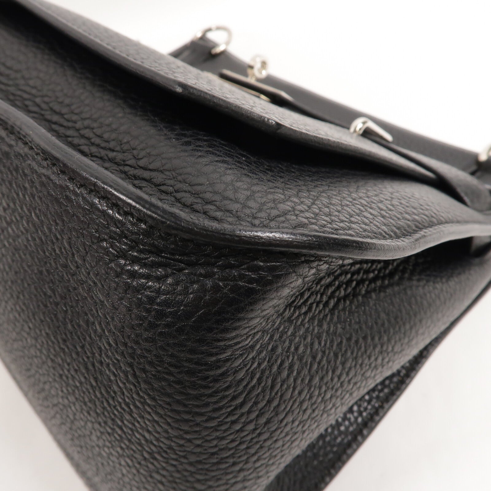 HERMES Clemence皮革Jypsiere 31肩背袋Noir