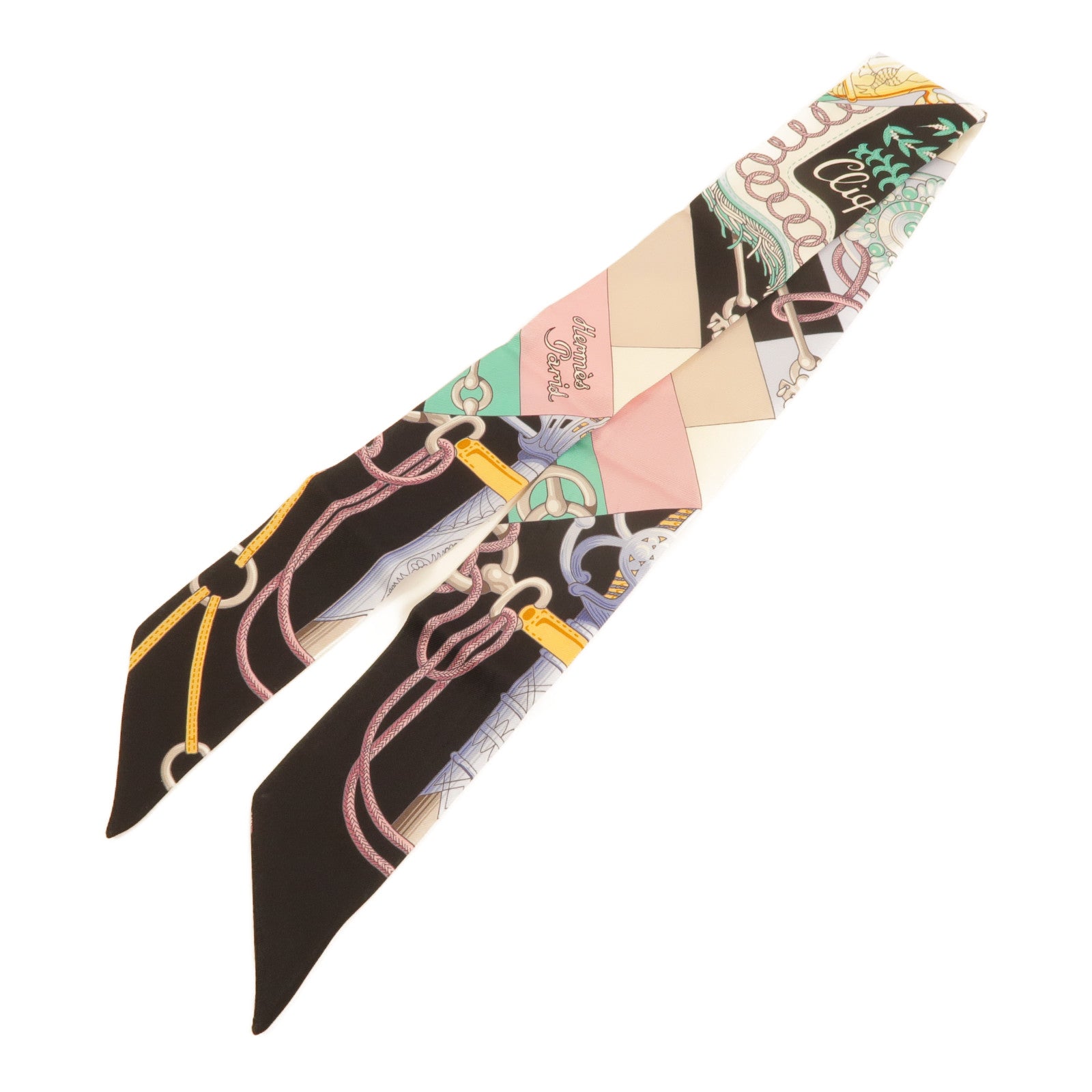 HERMES 絲質Twilly絲巾