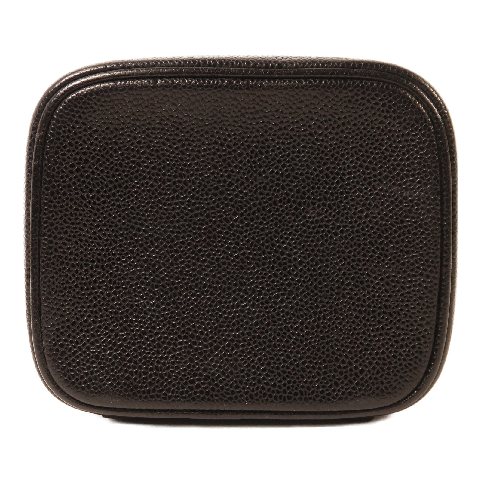 CHANEL 【激減優惠】牛皮皮革Vanity Case金扣手挽袋