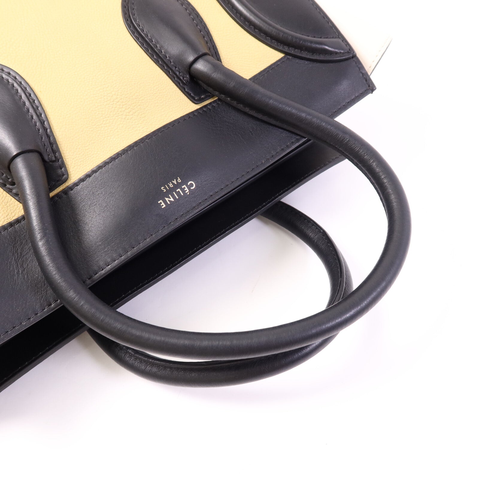 CELINE 牛皮皮革Mini Luggage金扣手挽袋