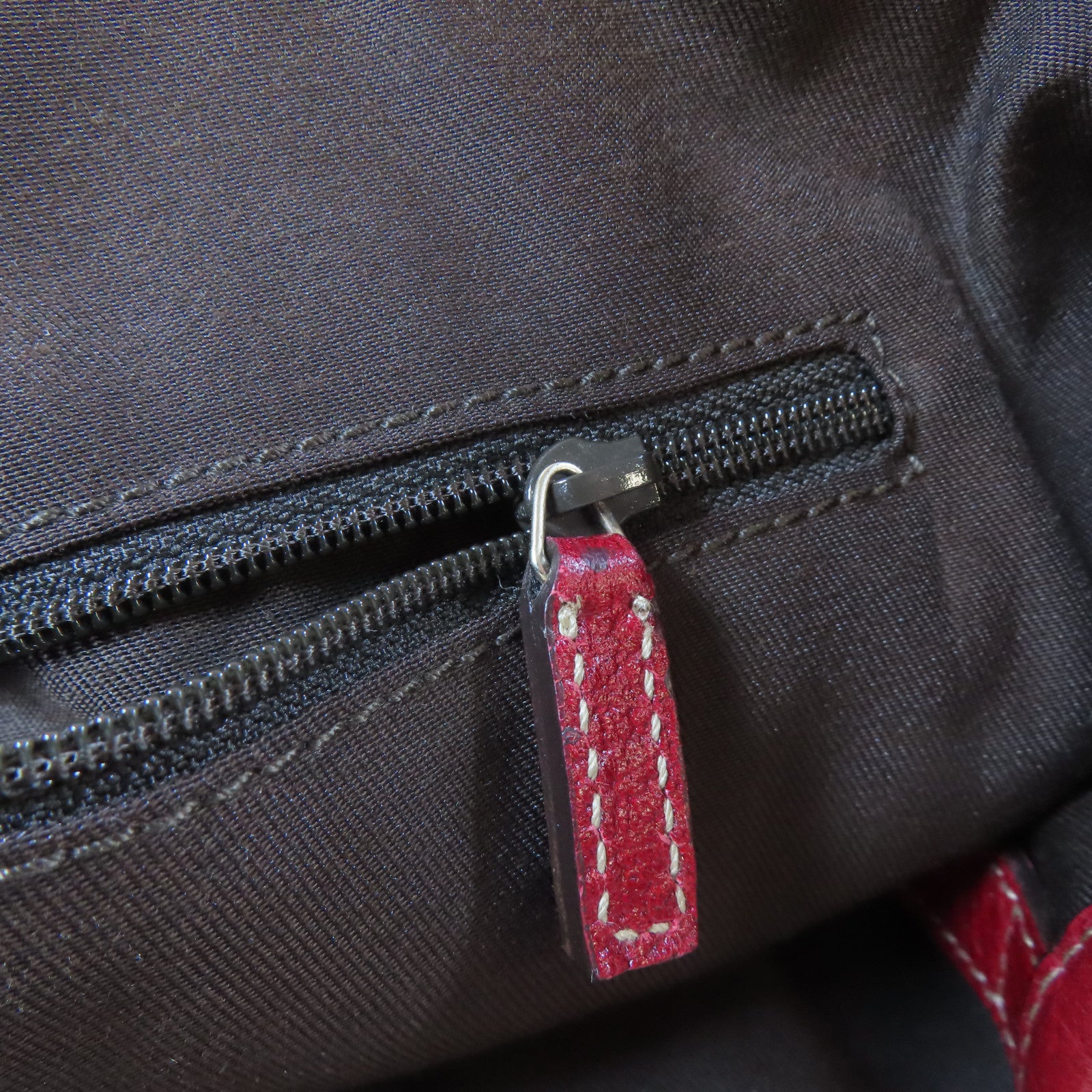 GUCCI 帆布Tote Bag金扣手挽袋米色/紅色