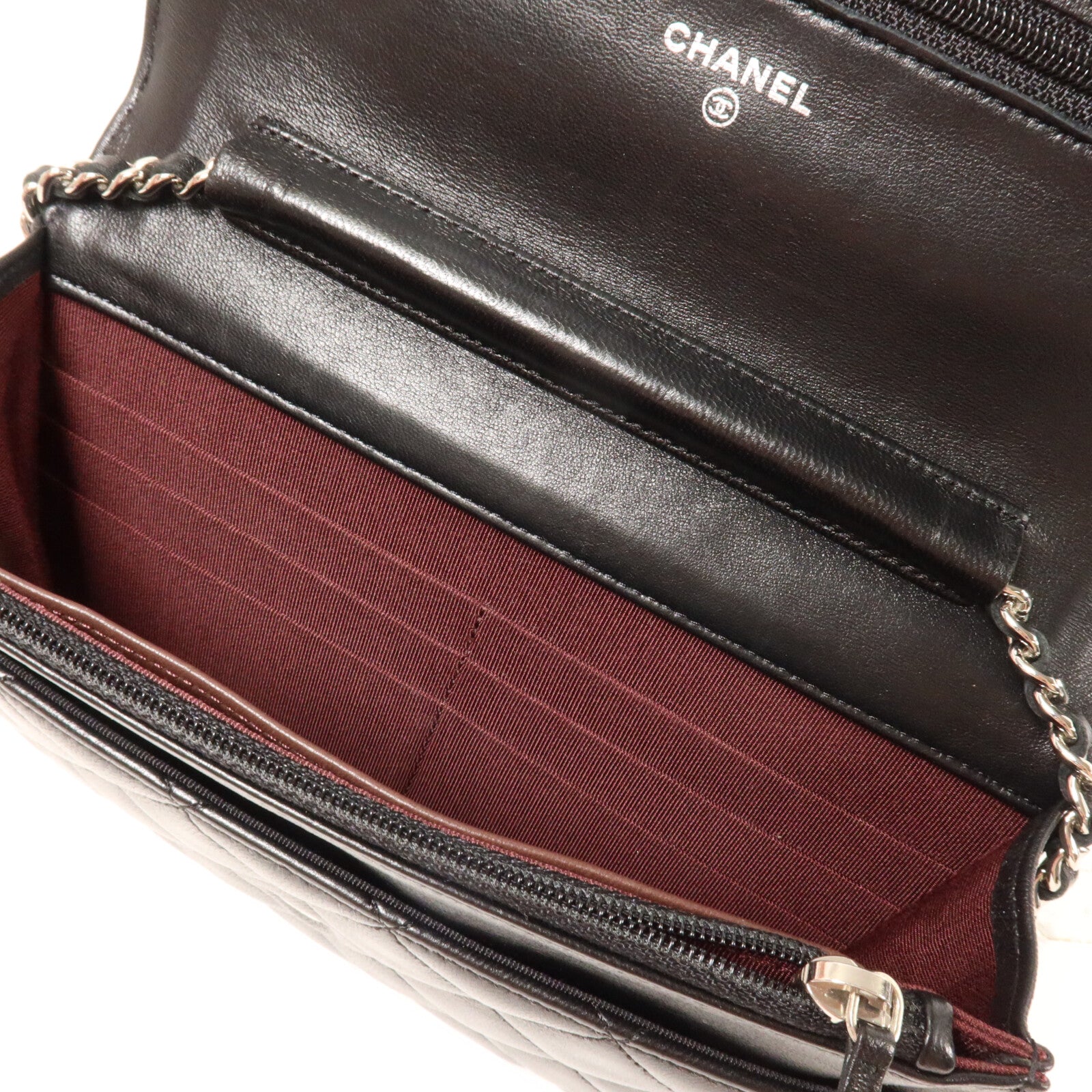 CHANEL 羊皮皮革Wallet On Chain鏈帶肩背袋
