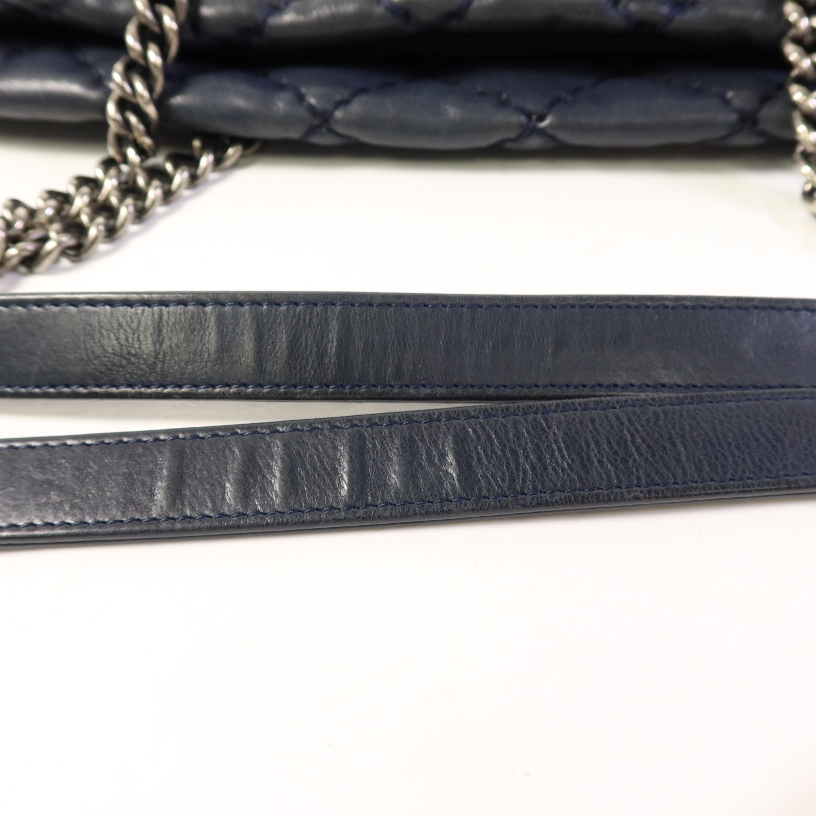 CHANEL 牛皮皮革Tote Bag鏈帶肩背袋