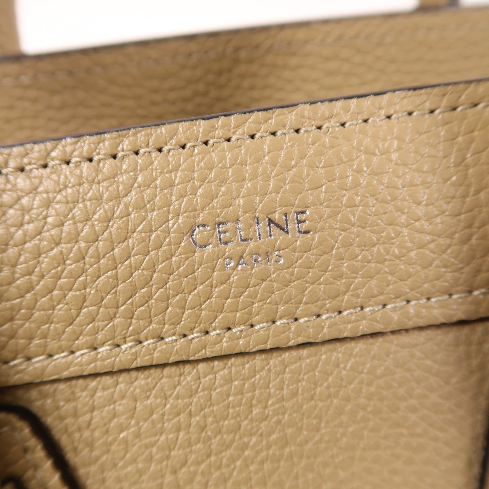CELINE 牛皮皮革Nano Luggage手挽肩背兩用袋