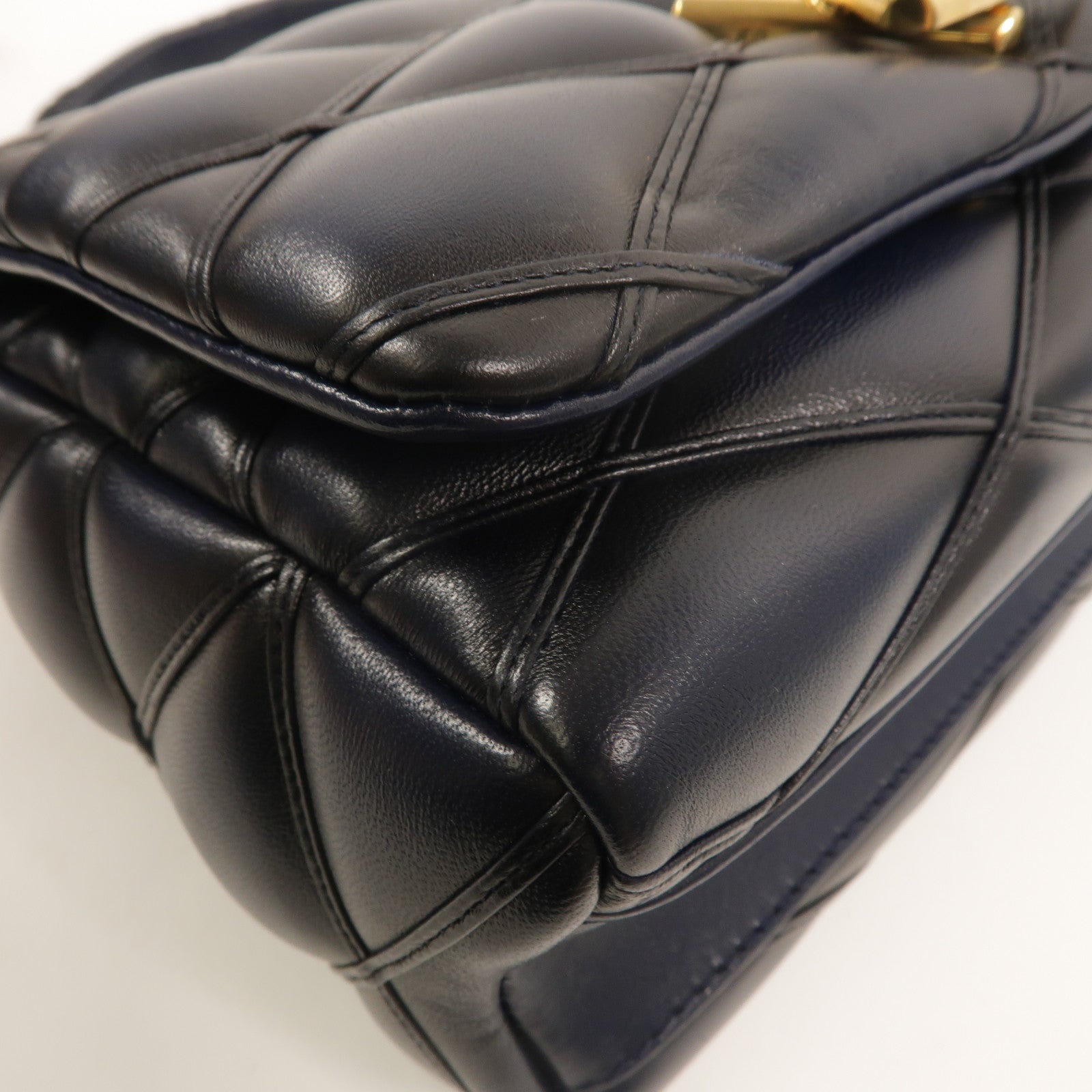 LOUIS VUITTON 羊皮皮革Go-14MM鏈帶手挽肩背兩用袋