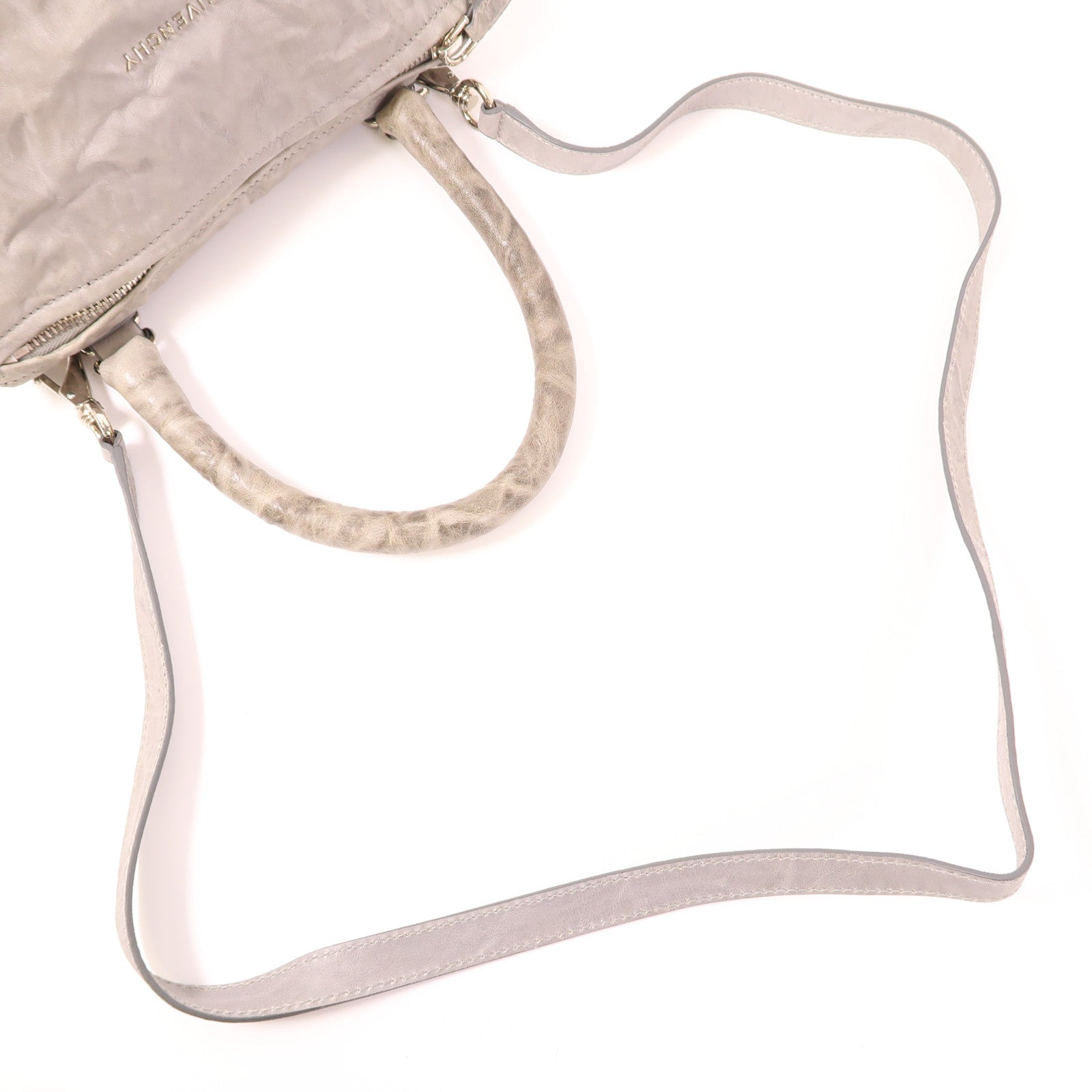 GIVENCHY 牛皮皮革Pandora銀扣肩背袋