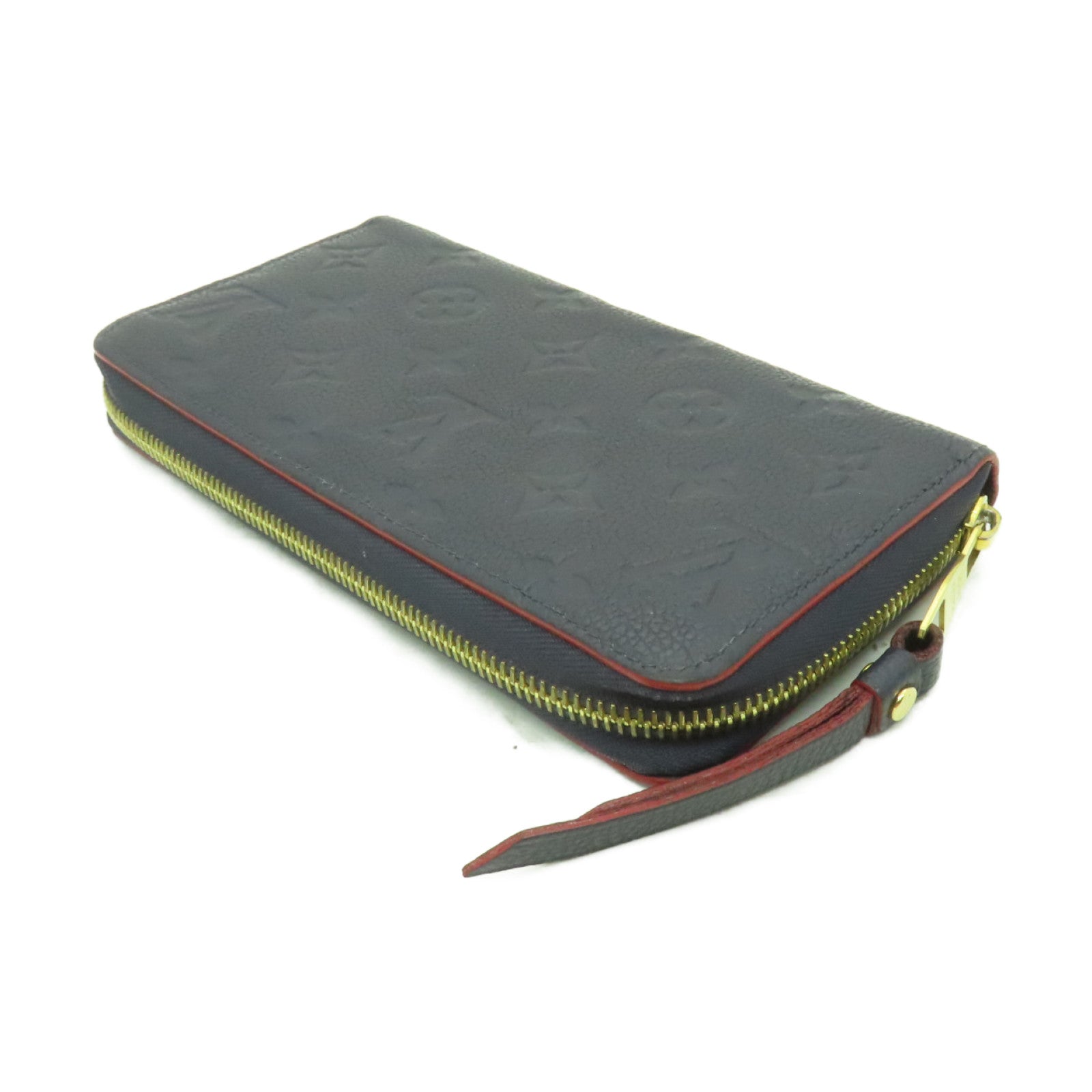 LOUIS VUITTON 【激減優惠】Monogram Empreinte Zipper Long Wallet金扣長錢包深藍色