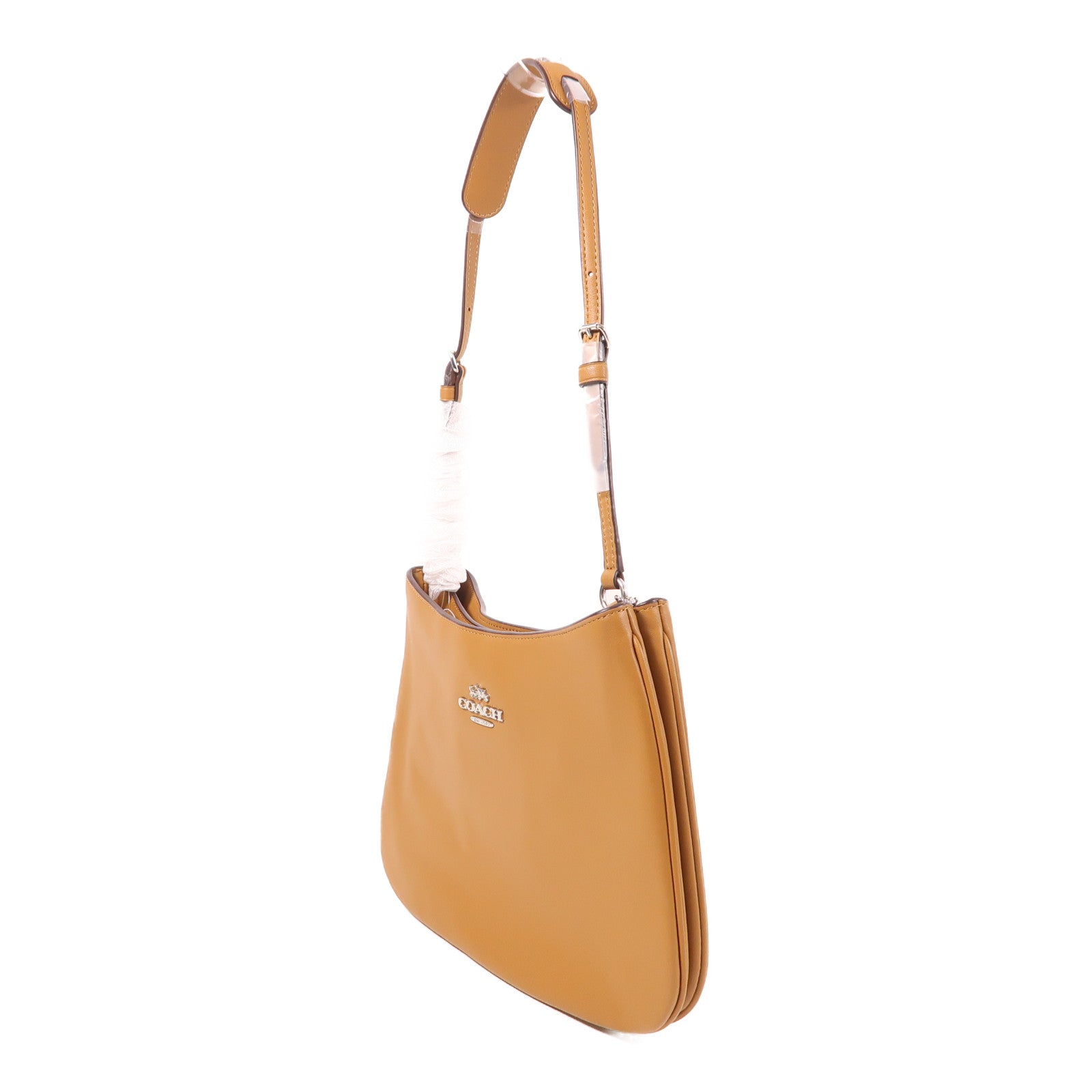 COACH 皮革Shoulder Bag銀扣肩背袋